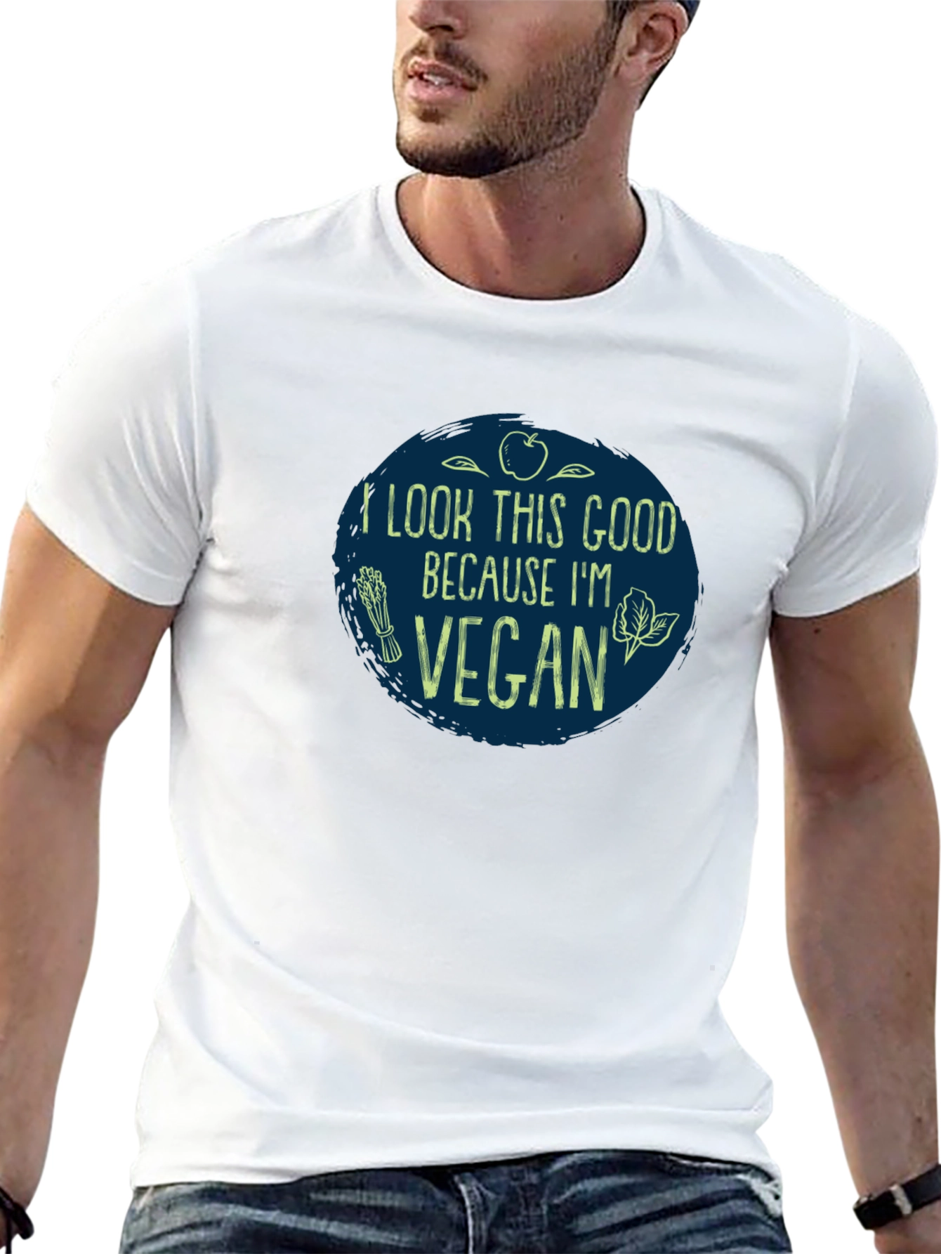 Vegan T-Shirt - I Look This Good Because I'm Vegan - 13