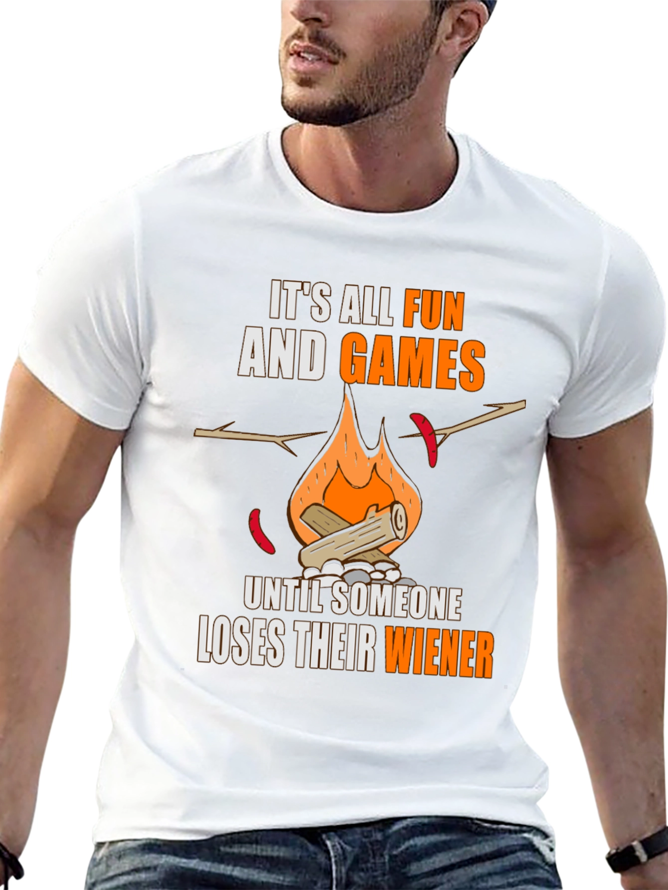 Black Fun and Games Wiener T-Shirt view 13