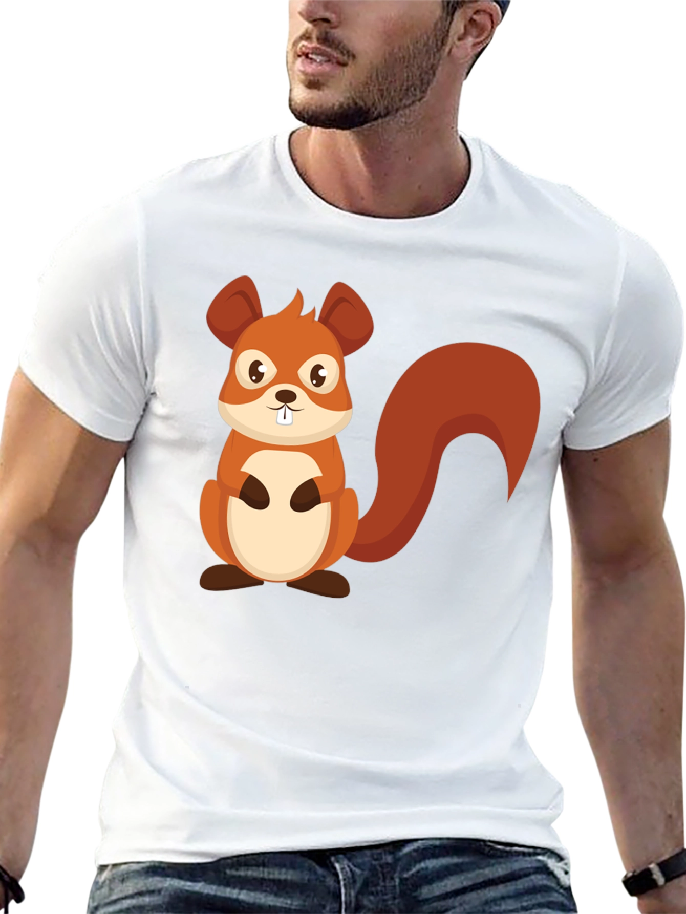 Black Squirrel Graphic Tee - Cute Cartoon Design view 13