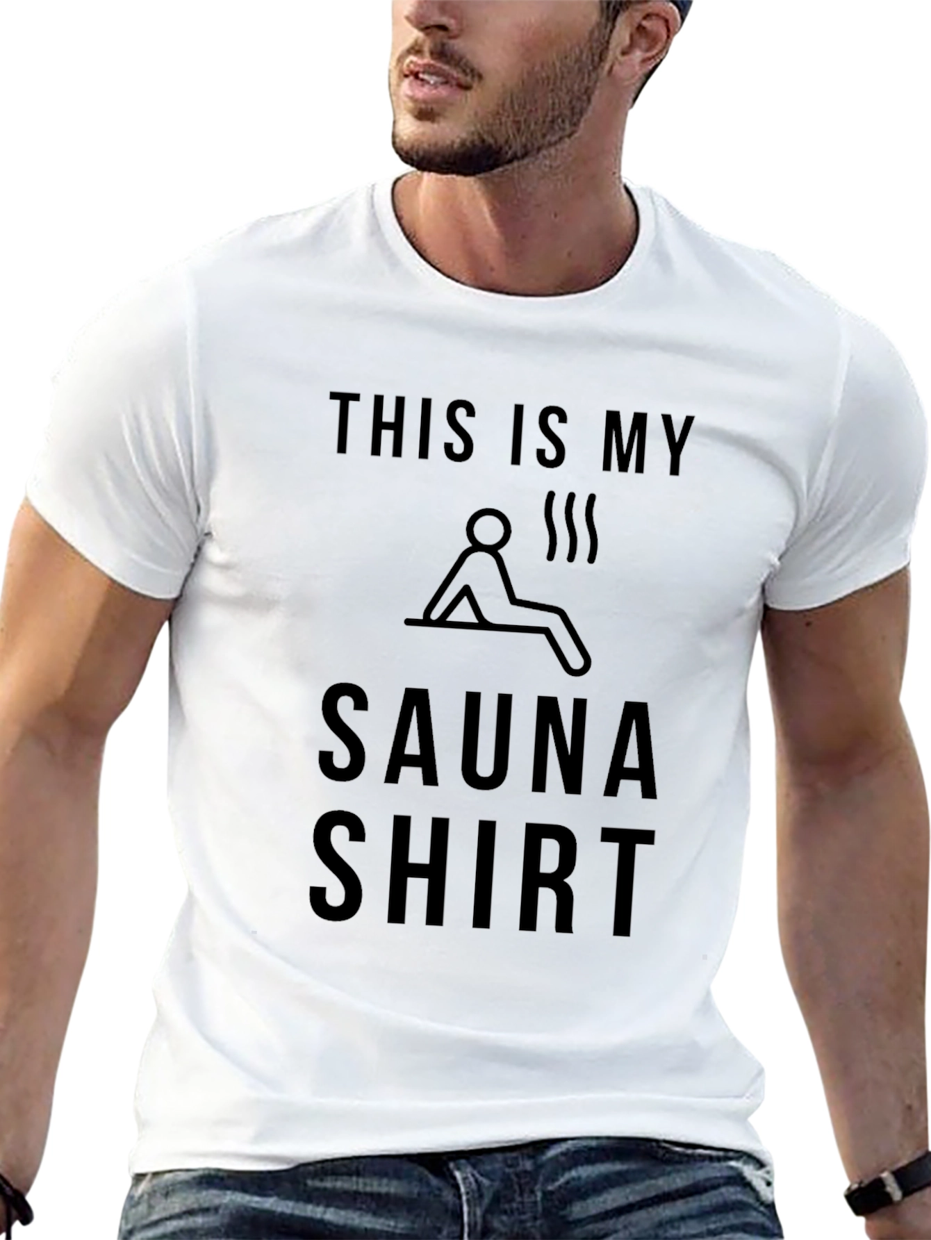 Black Sauna Shirt - This Is My Sauna Shirt - Funny Sauna T-Shirt view 13