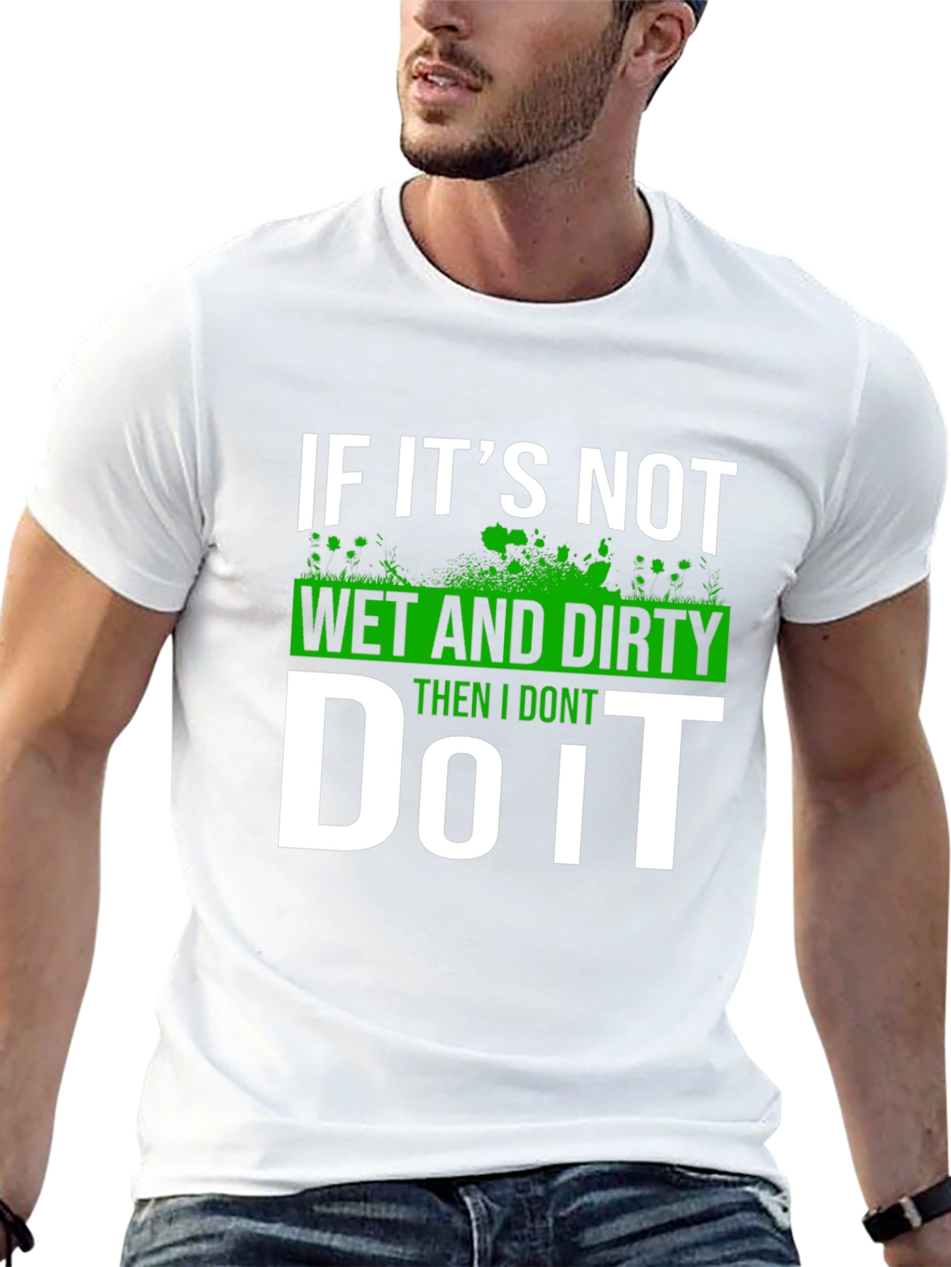Black Wet and Dirty T-Shirt - Funny Graphic Tee view 13