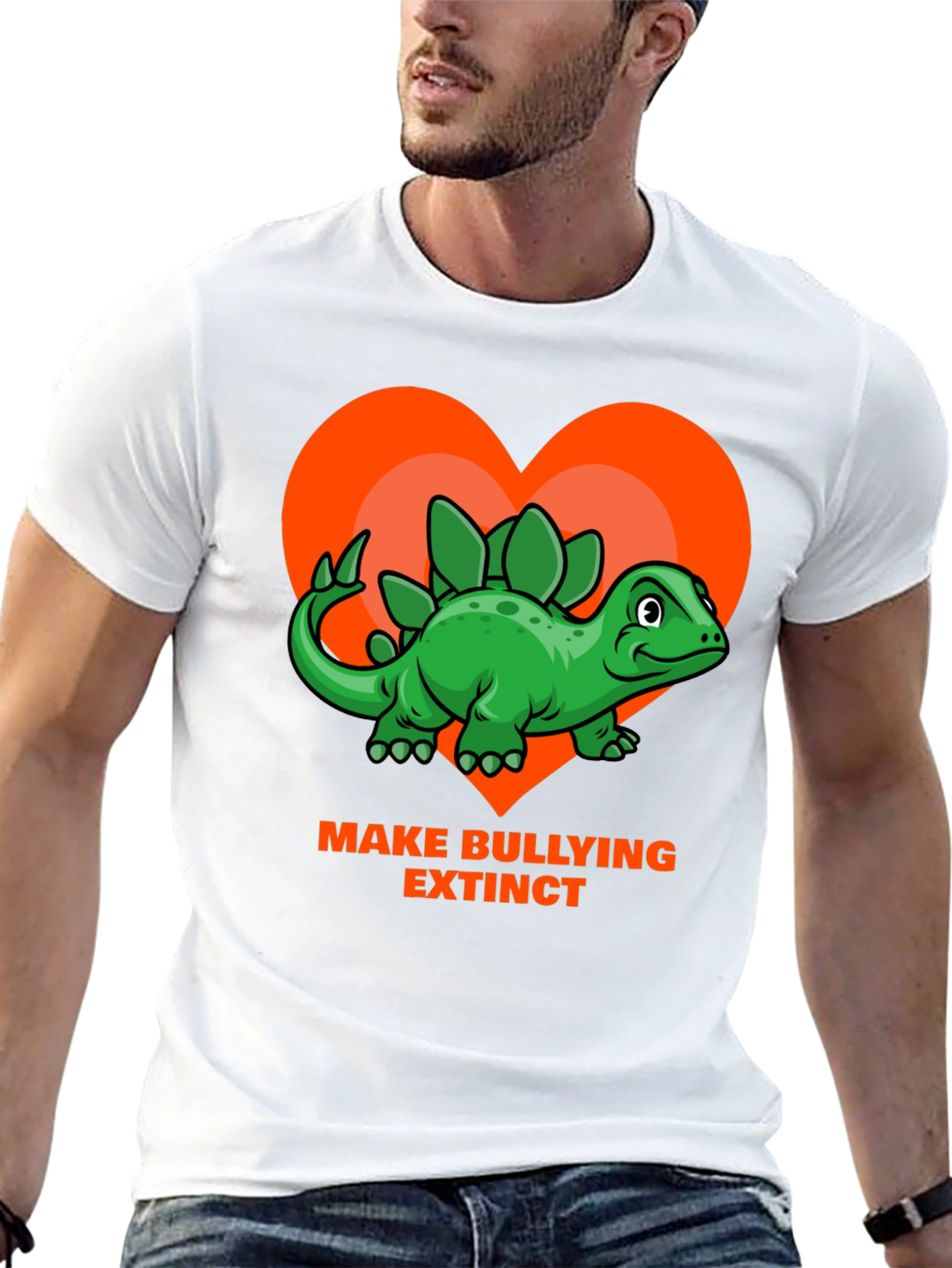Black Make Bullying Extinct T-Shirt view 13