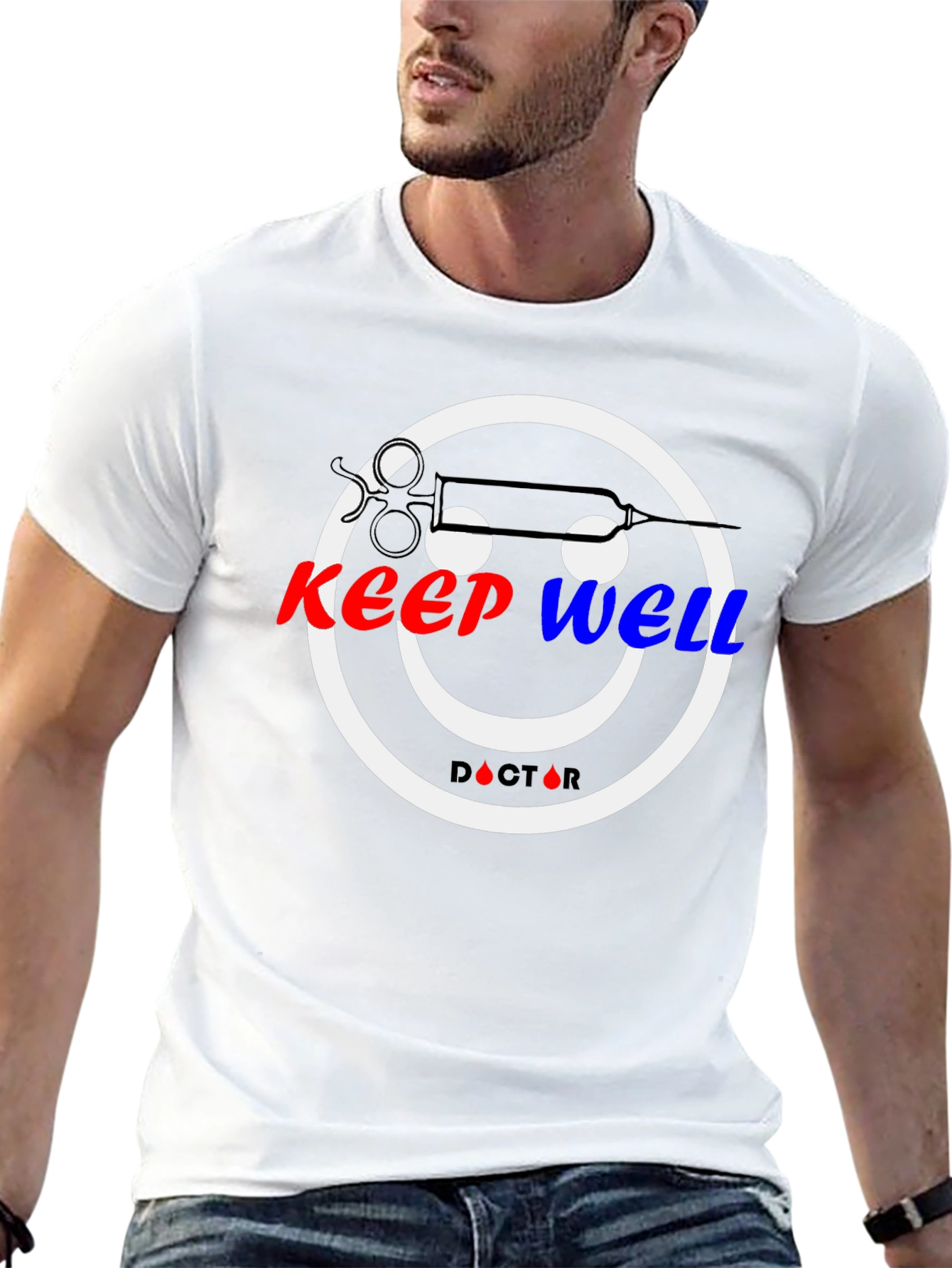 Black Keep Well Doctor T-Shirt view 13