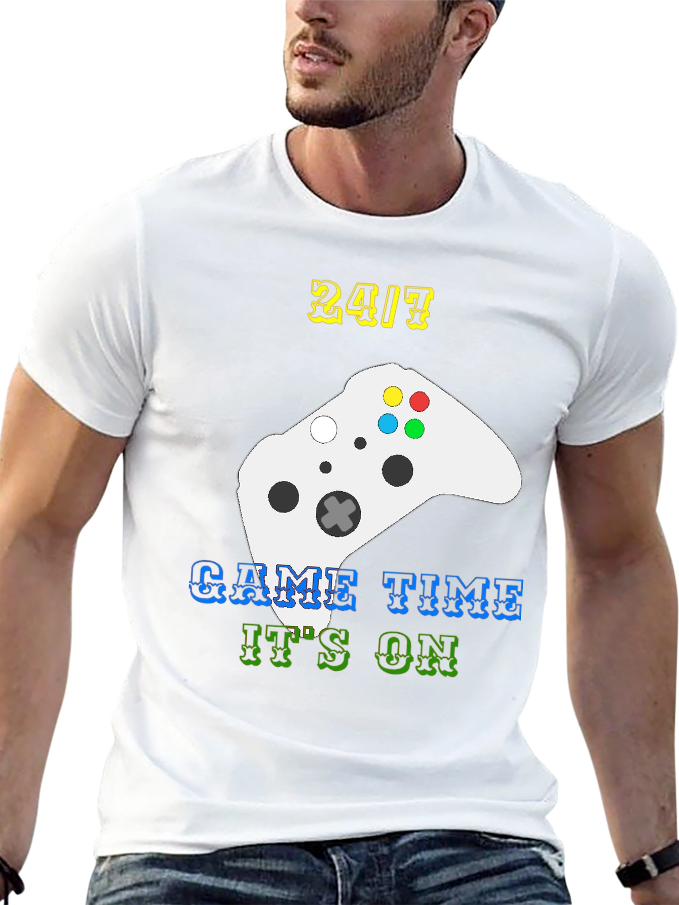 Black Game Time T-Shirt - Gamer Style Tee view 13