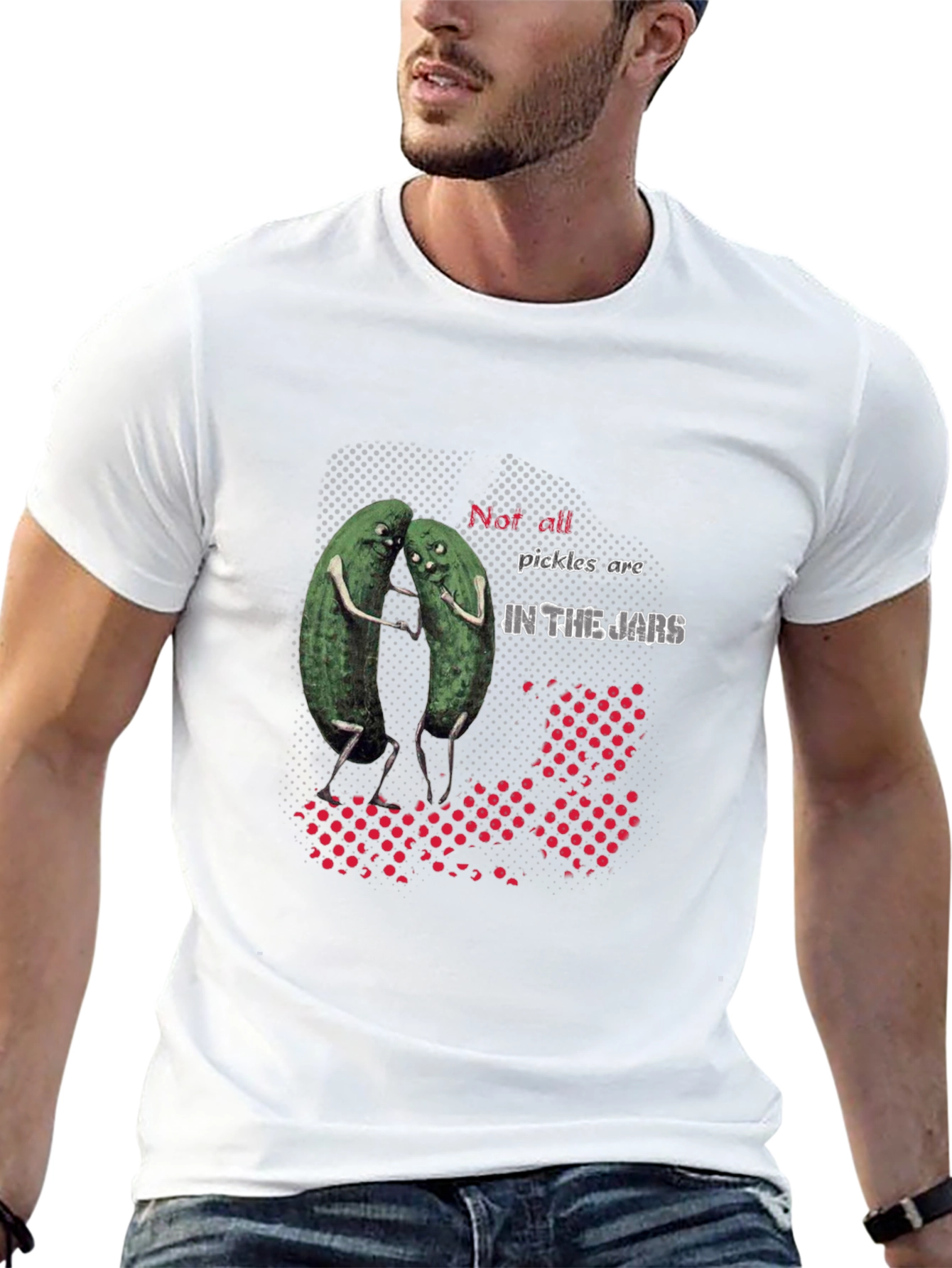 Black Pickle Pair Graphic T-Shirt - "Not all pickles are IN THE JARS" view 13
