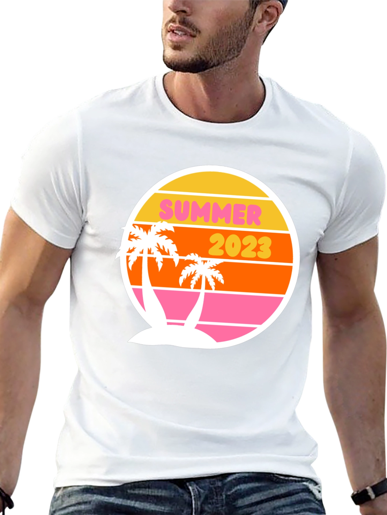 Black Summer 2023 Retro Palm Tee view 13