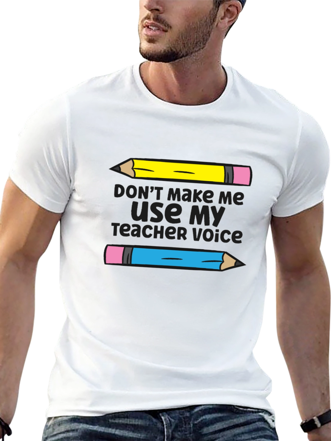 Black Teacher Voice T-Shirt - Funny Teacher Gift view 13