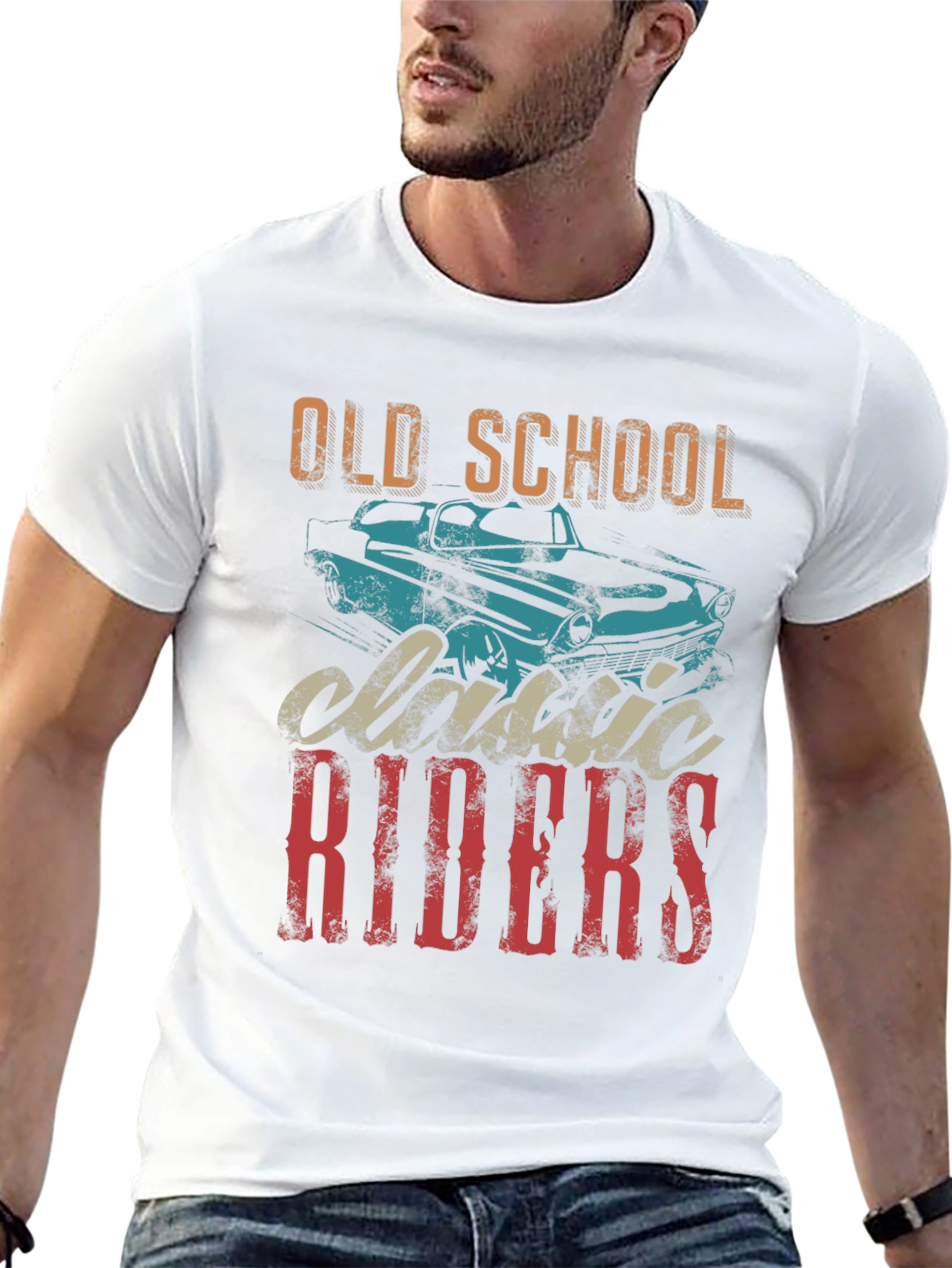 Black Old School Classic Riders Graphic Tee view 13