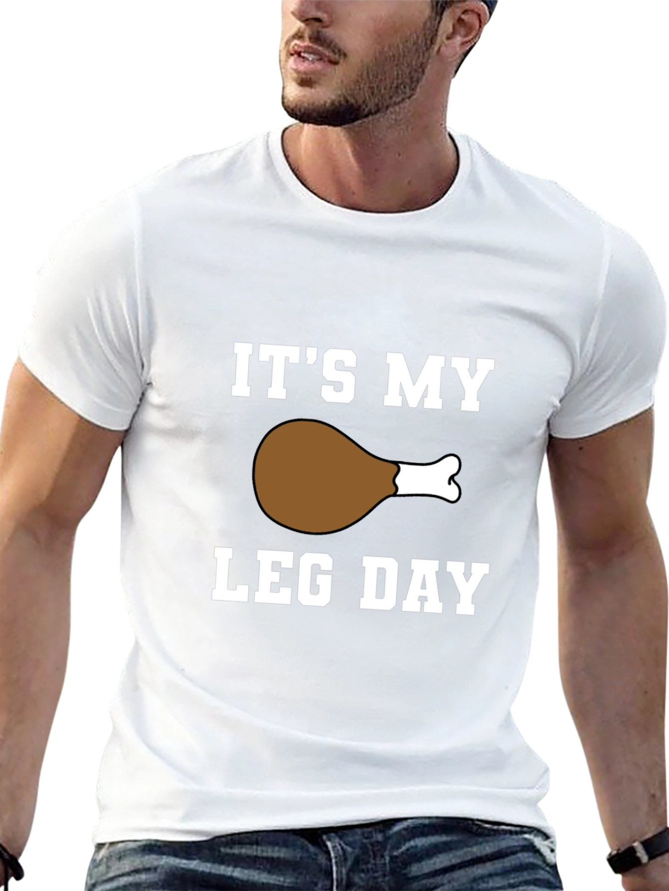 Black It's My Leg Day T-Shirt - Funny Workout Gym Tee view 13
