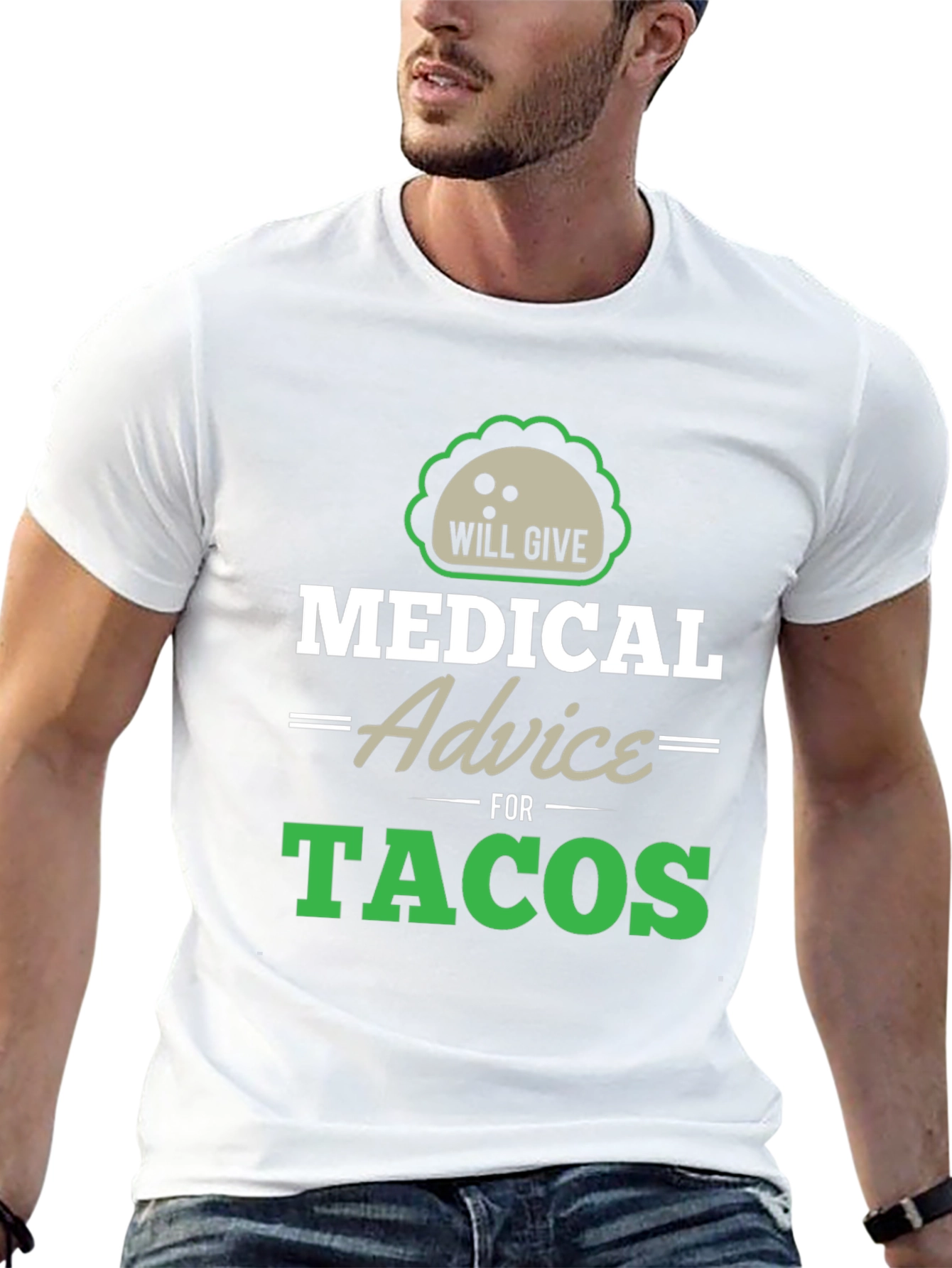 Black Medical Advice For Tacos Graphic Tee view 13