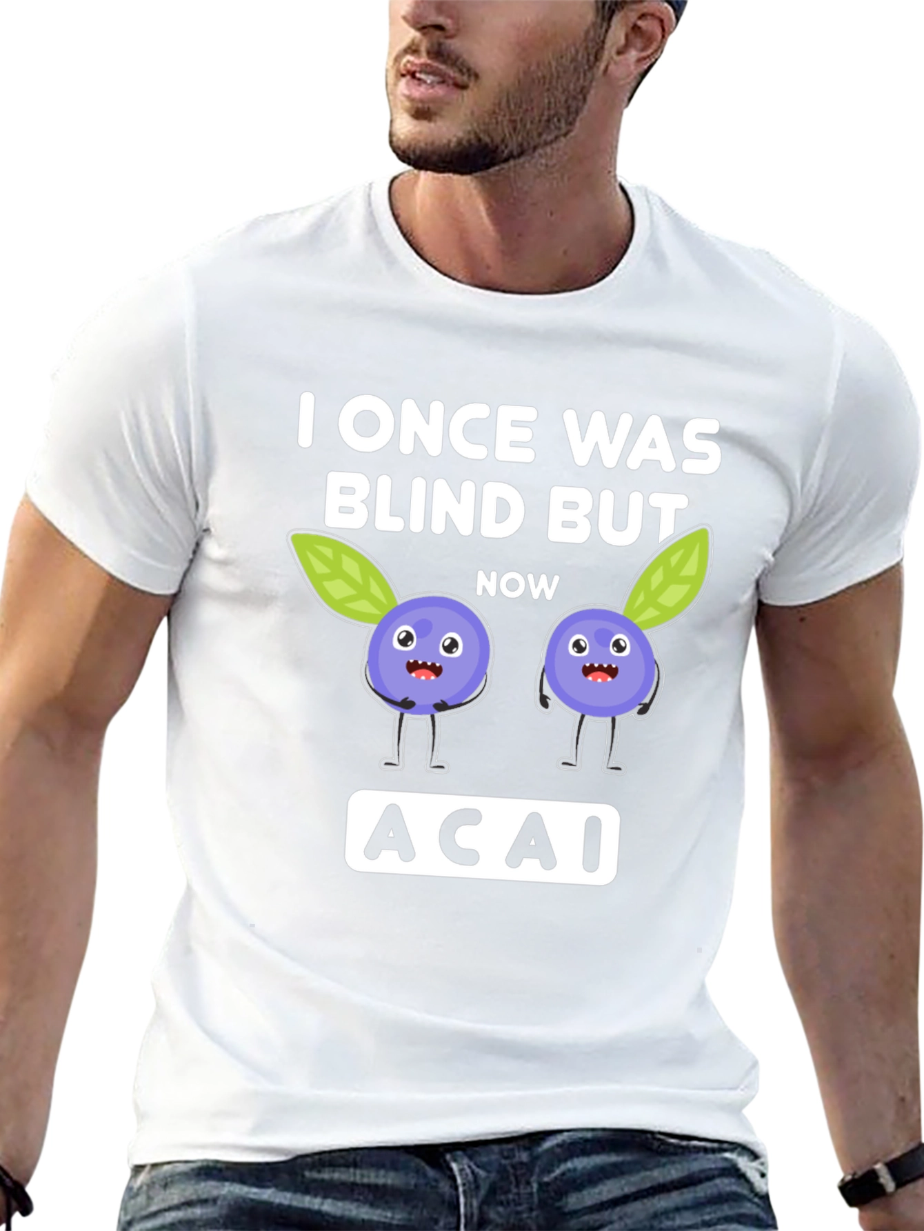 Black I Once Was Blind But Now Acai T-Shirt view 13