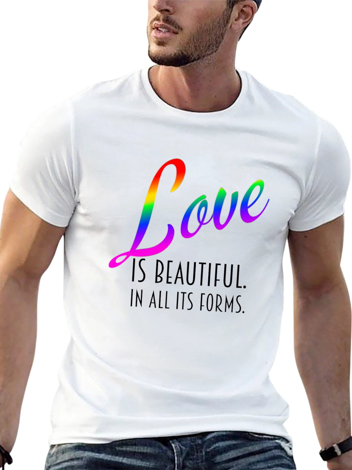 Black Love is Beautiful Pride T-Shirt view 13