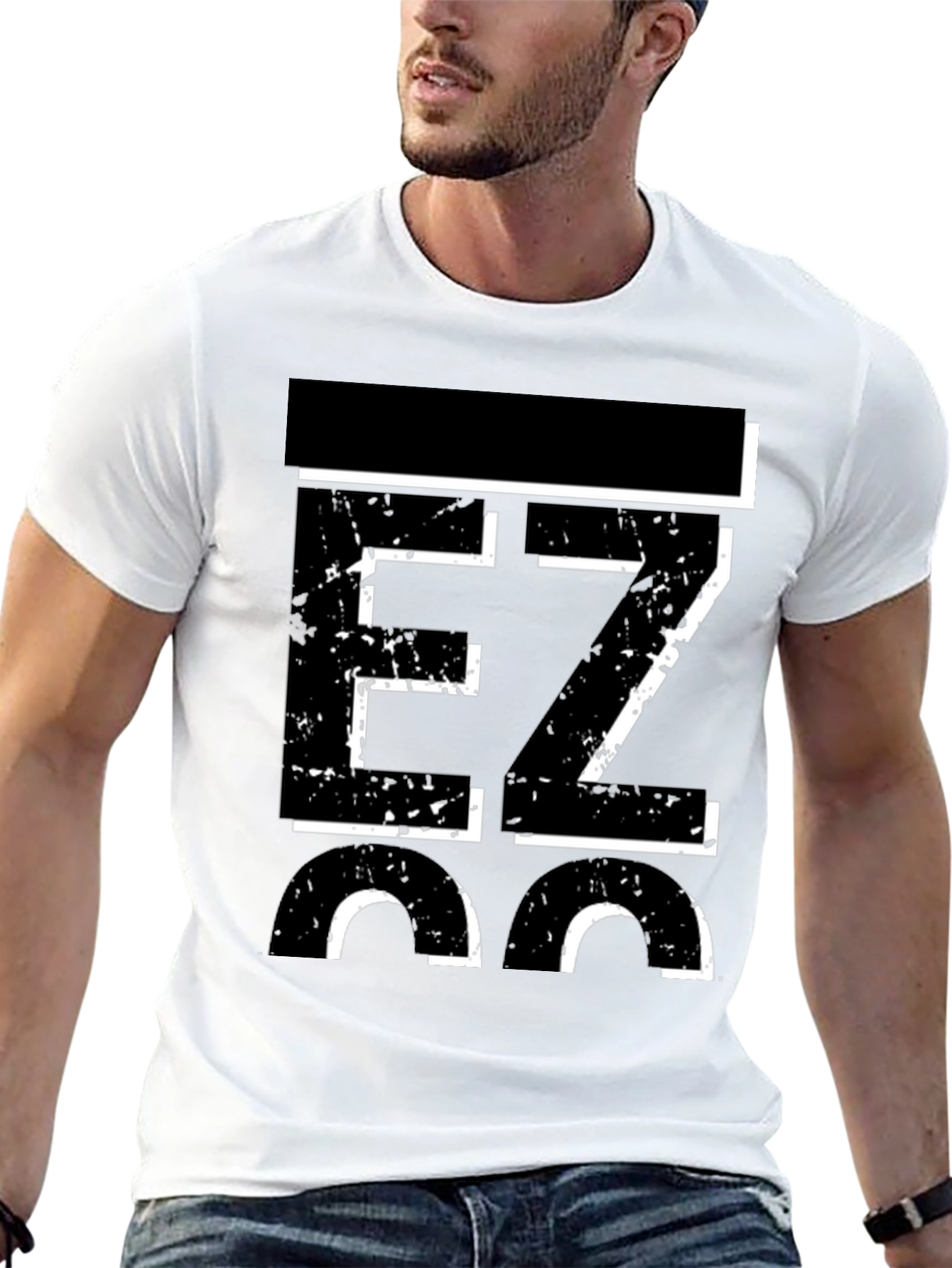 Black EZ 36 Men's Graphic Black T-Shirt view 13