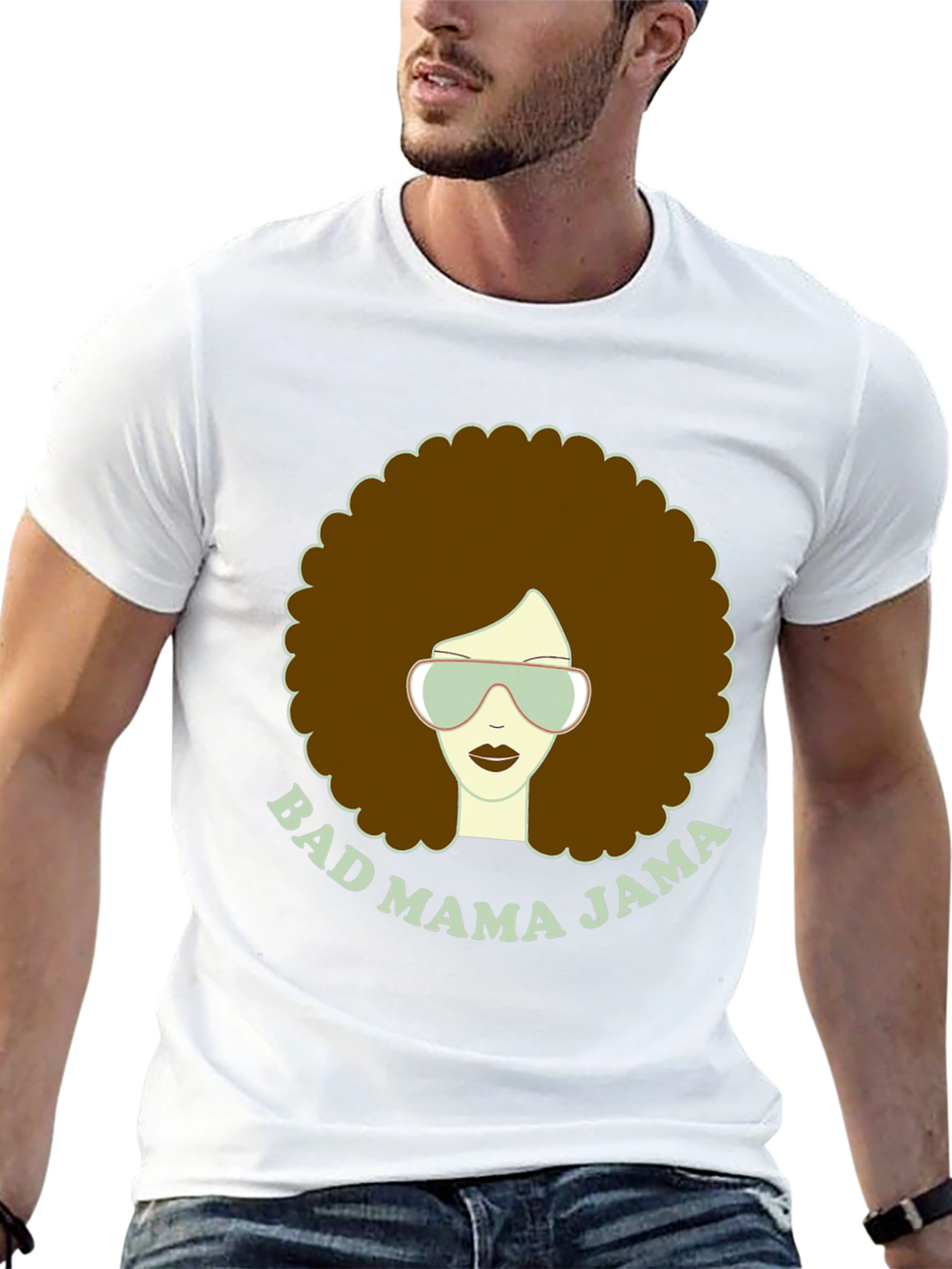 Black Bad Mama Jama Graphic T-Shirt view 13