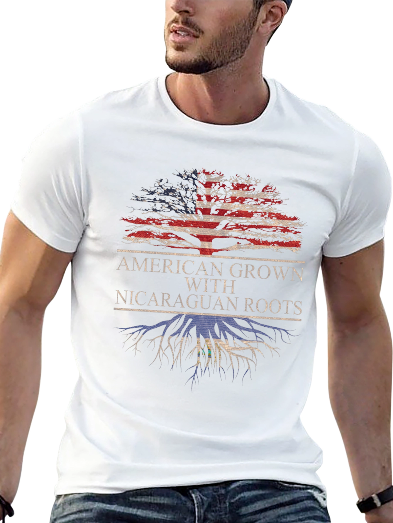 American Grown Nicaraguan Roots T-Shirt - 13
