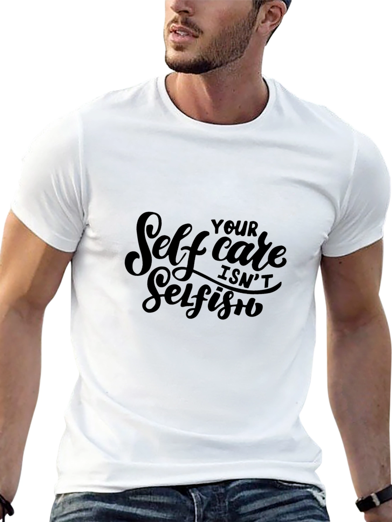 Black Self Care Isn't Selfish Black Tee view 13