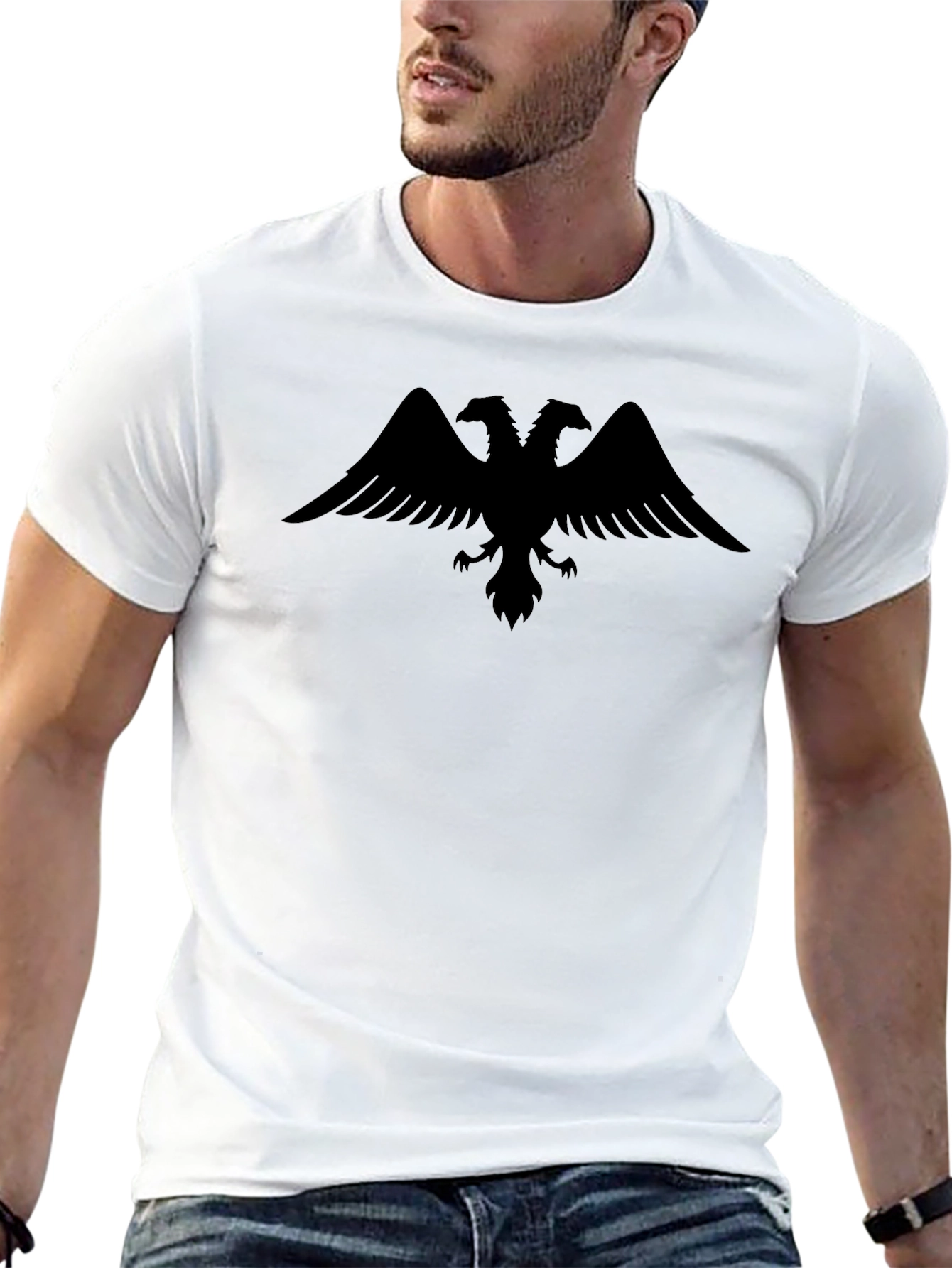 Black Black Double-Headed Eagle Graphic Tee view 13