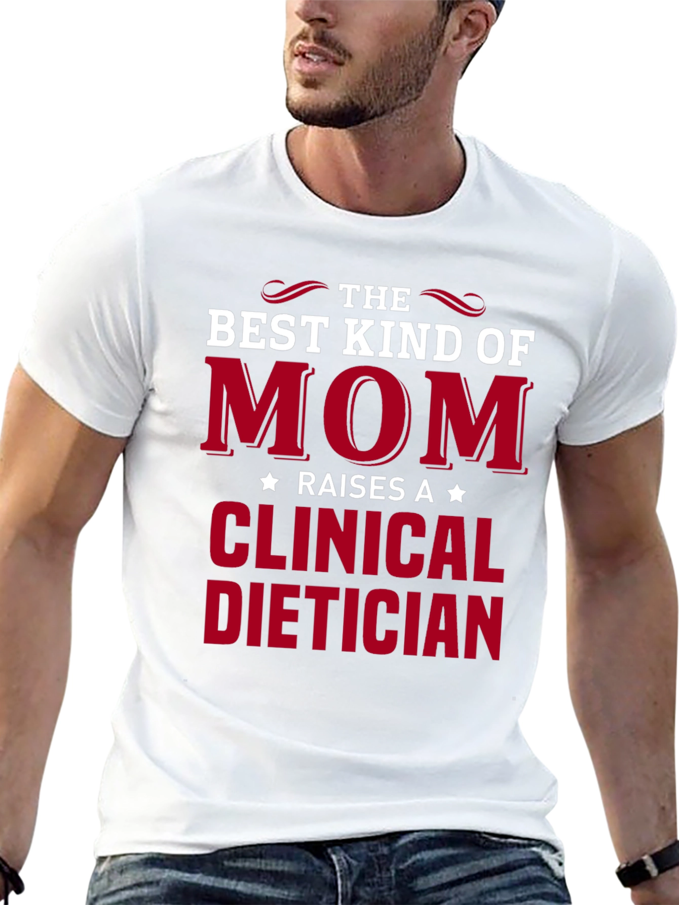 Black Best Kind of Mom Clinical Dietician T-Shirt view 13
