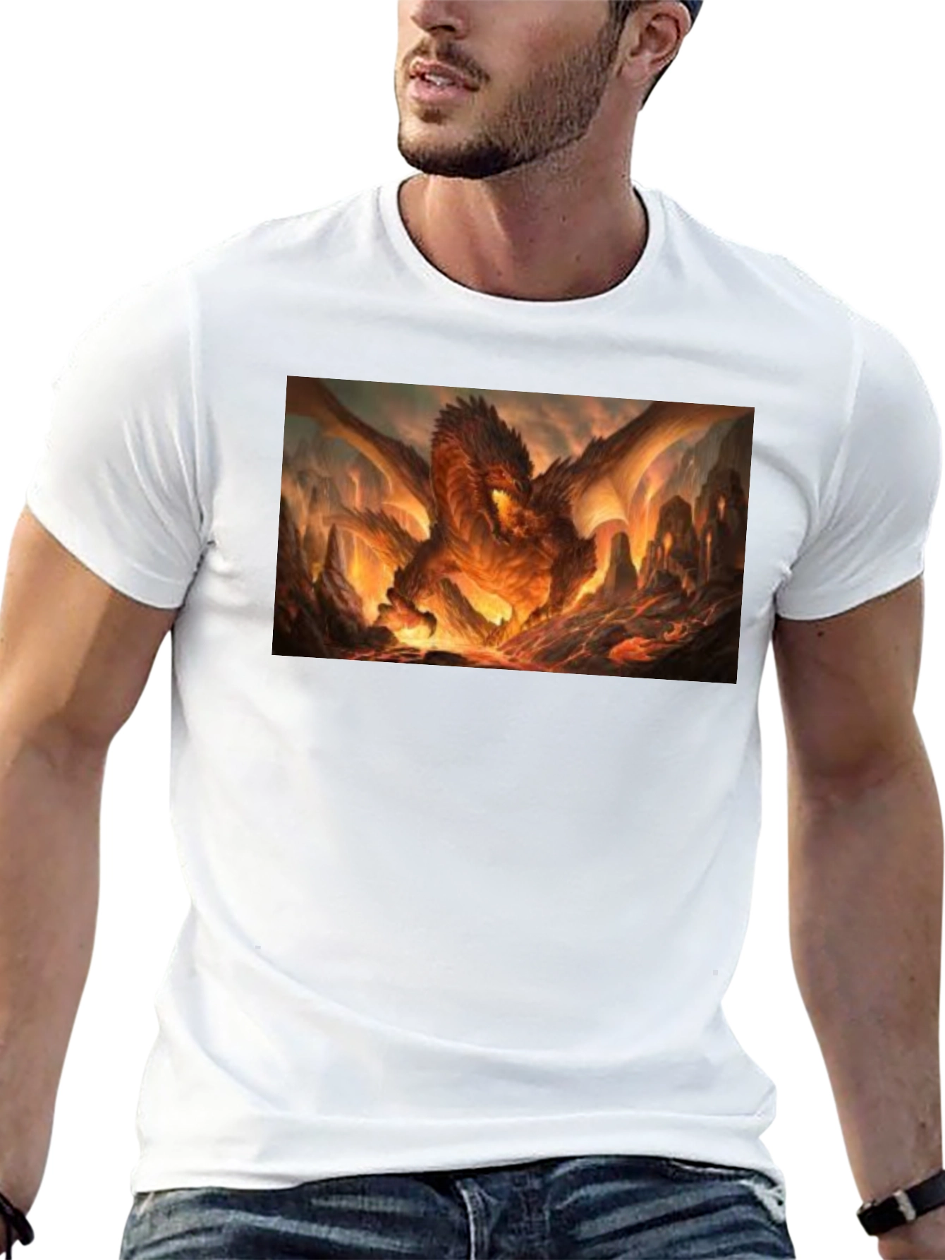 Black Fiery Dragon T-Shirt - Unleash the Beast Within! view 13