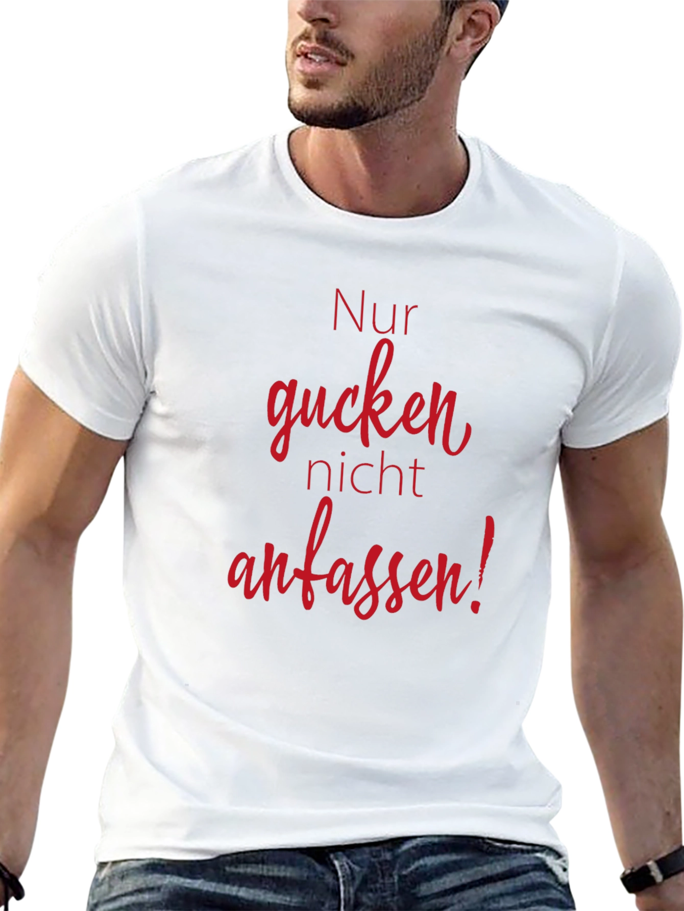 Black Nur gucken, nicht anfassen T-Shirt view 13