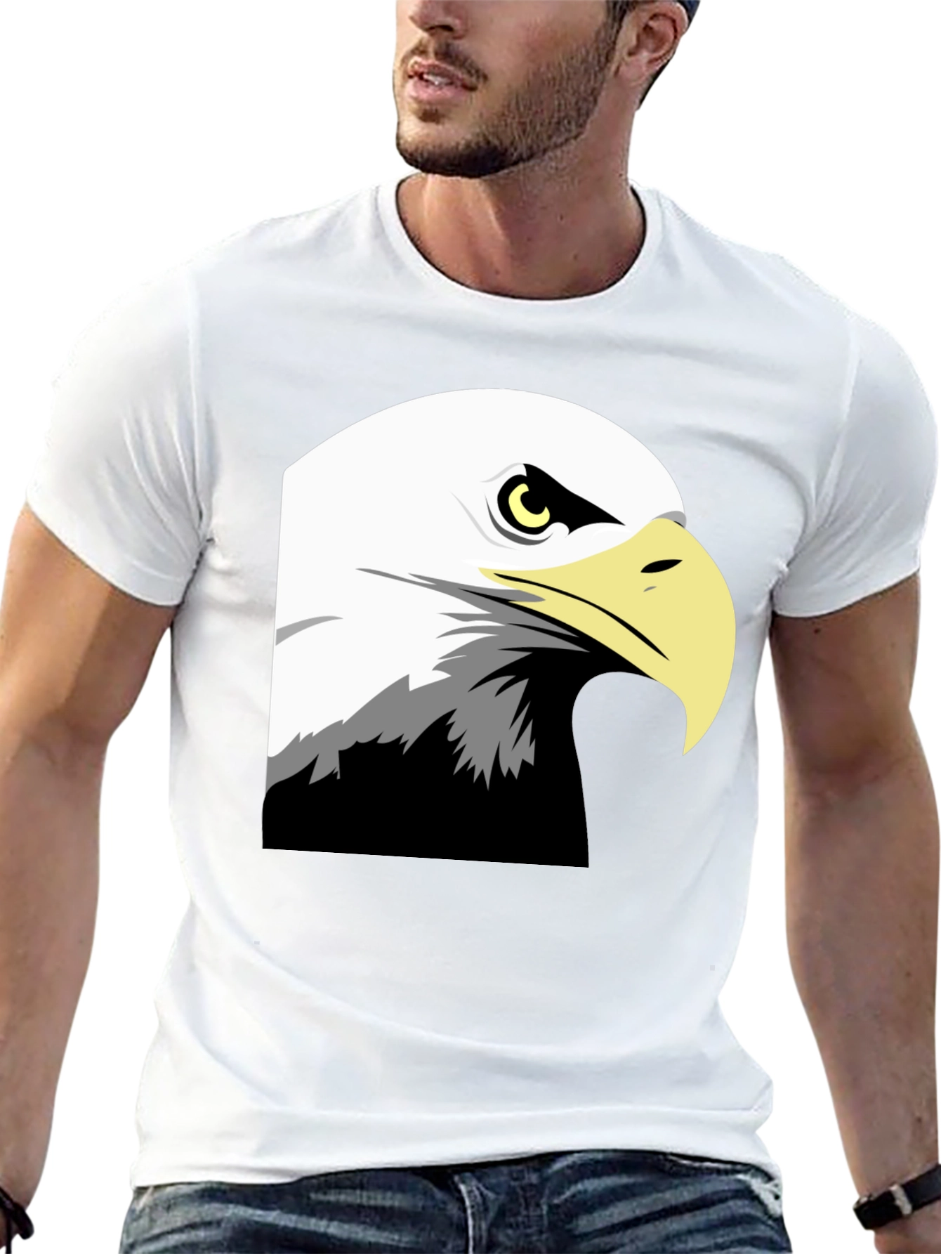 Black Eagle Graphic Black T-Shirt view 13