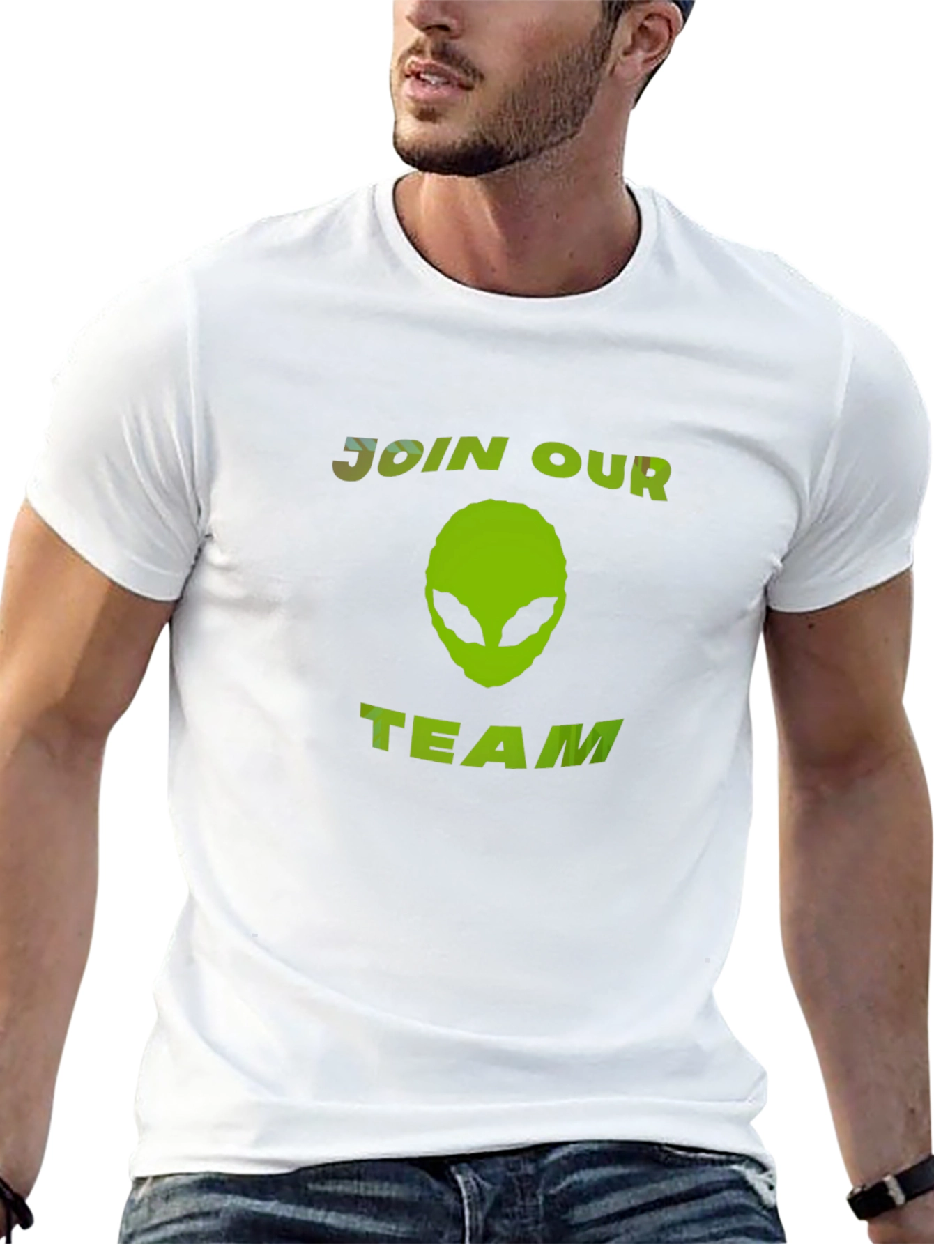 Black Join Our Team Alien T-Shirt view 13