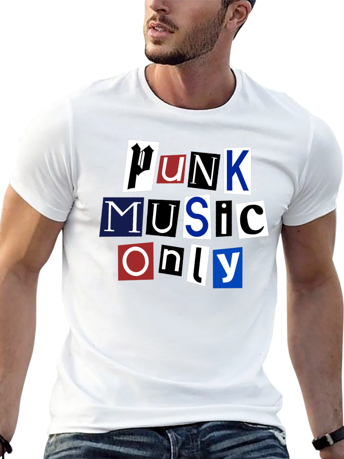 Black Punk Music T-Shirt view 13