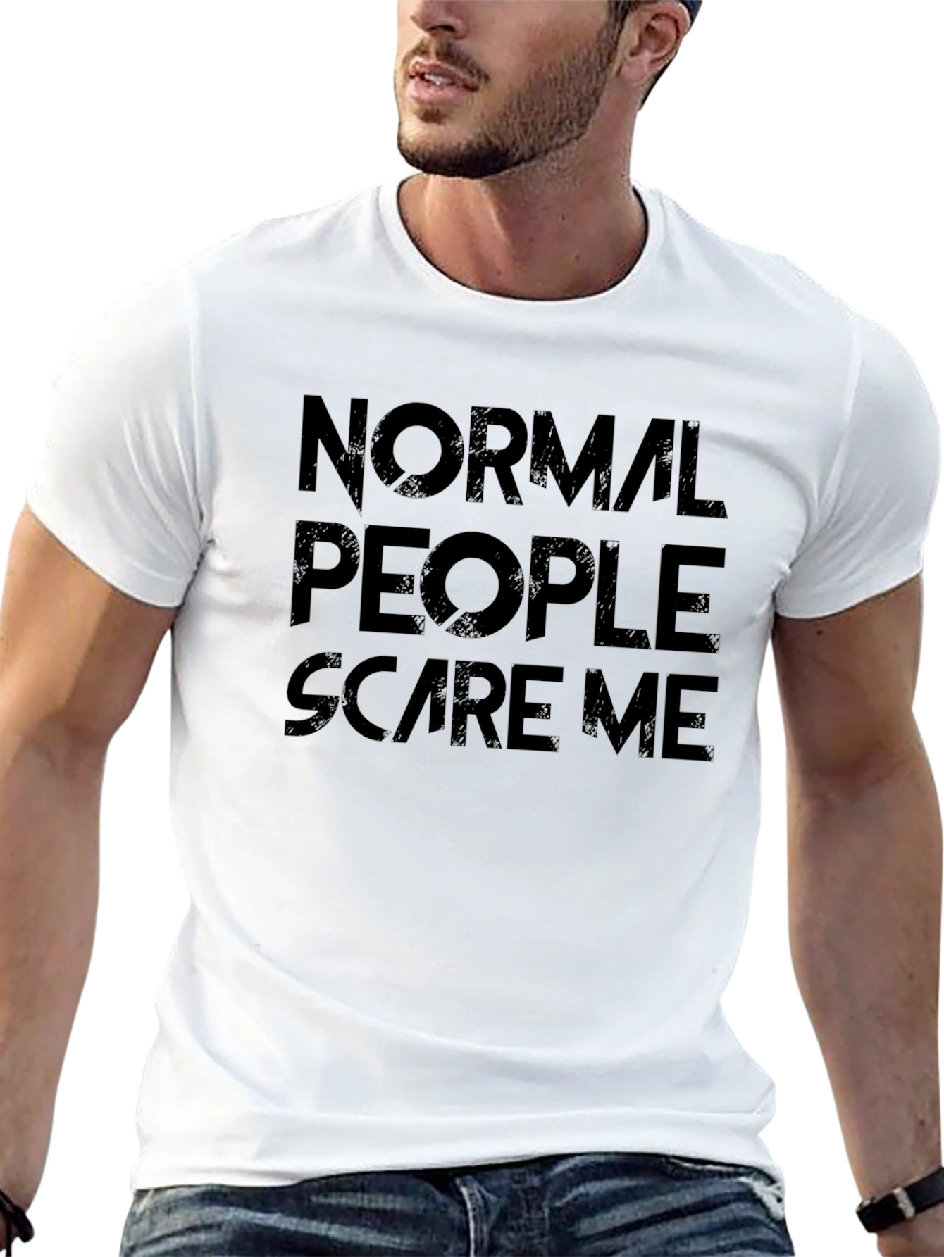 Black Normal People Scare Me - Graphic Tee view 13