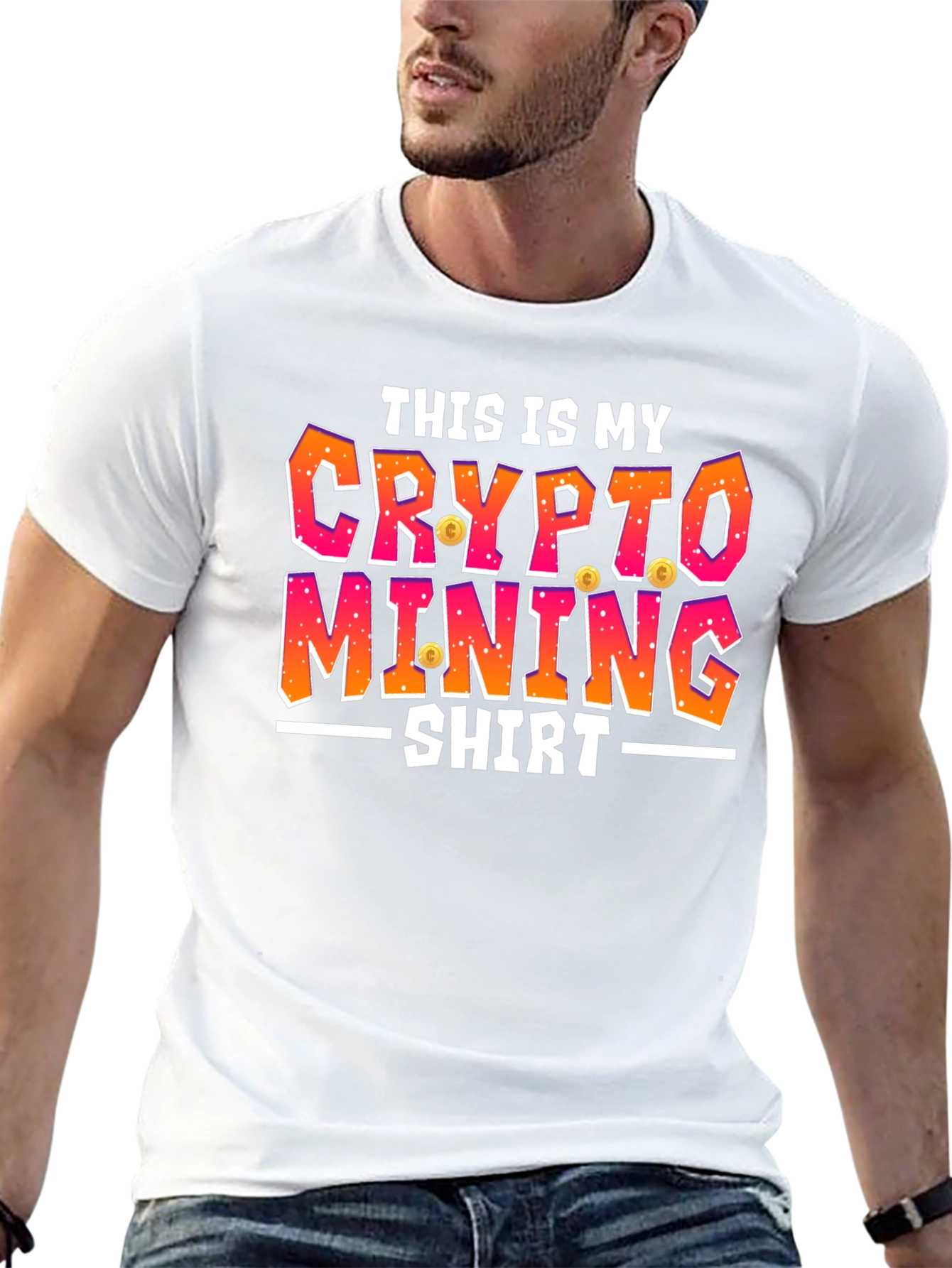 Black Crypto Mining Shirt - Funny Bitcoin T-Shirt view 13