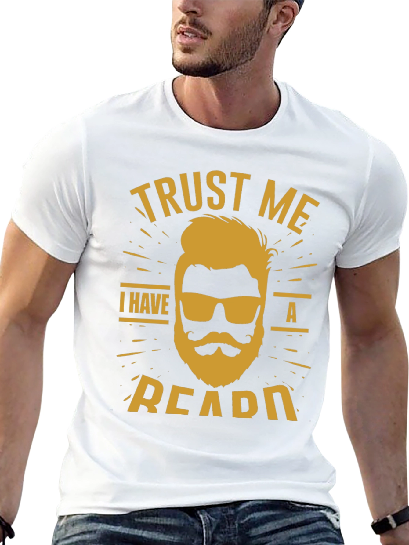 Black Trust Me I Have a Beard T-Shirt view 13