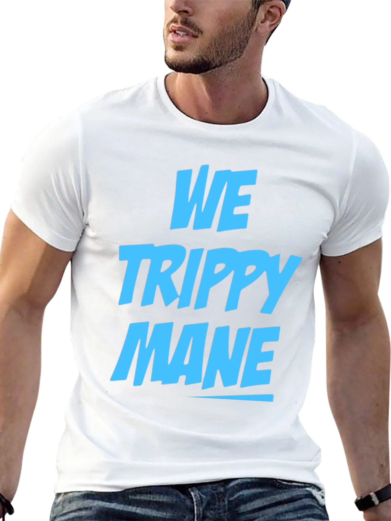 Black We Trippy Mane Graphic Tee - Cool Casual Wear view 13
