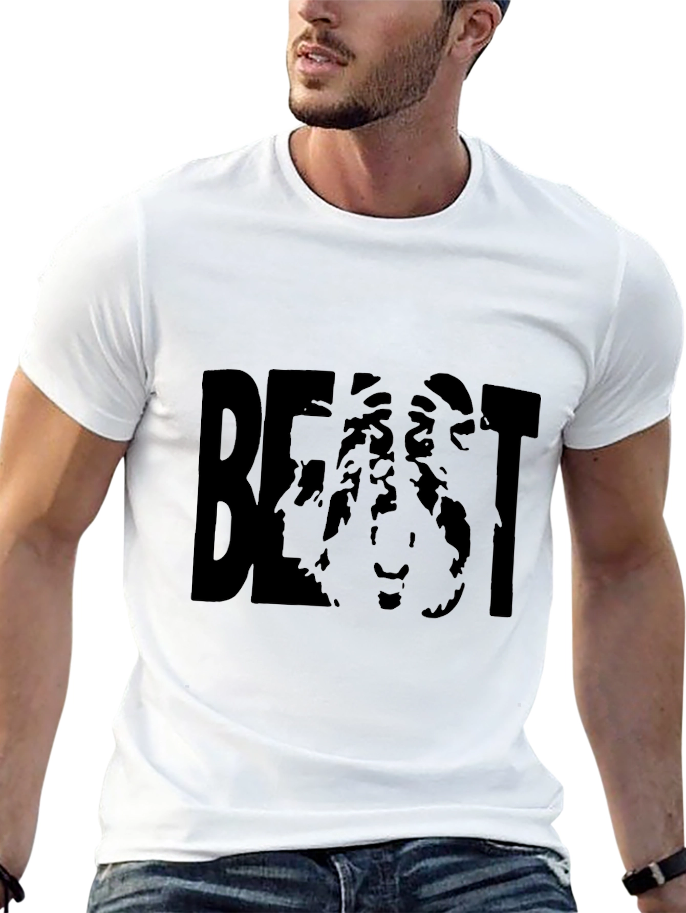 Black Beast Graphic T-Shirt - Bold Statement Tee view 13