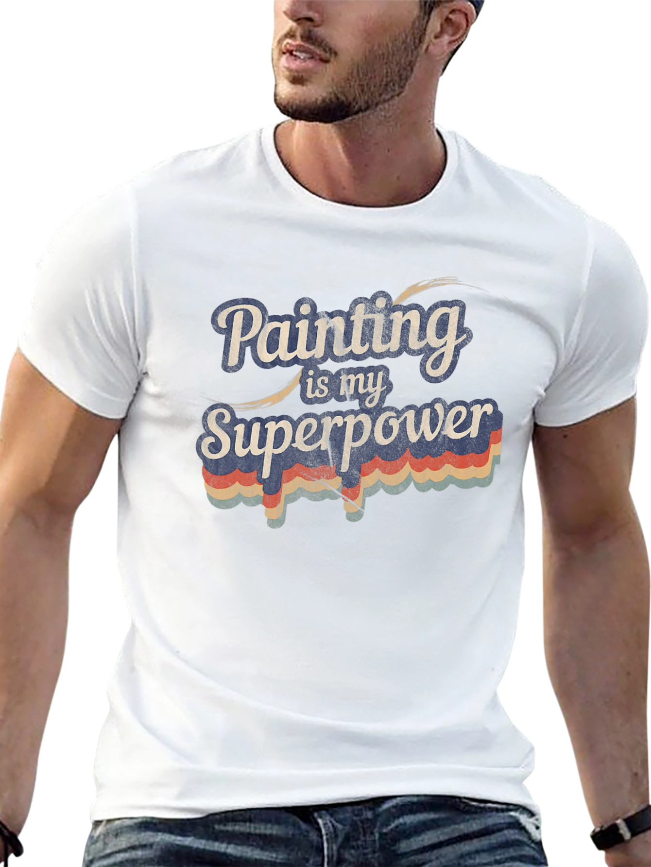 Black Painting is my Superpower Graphic Tee view 13
