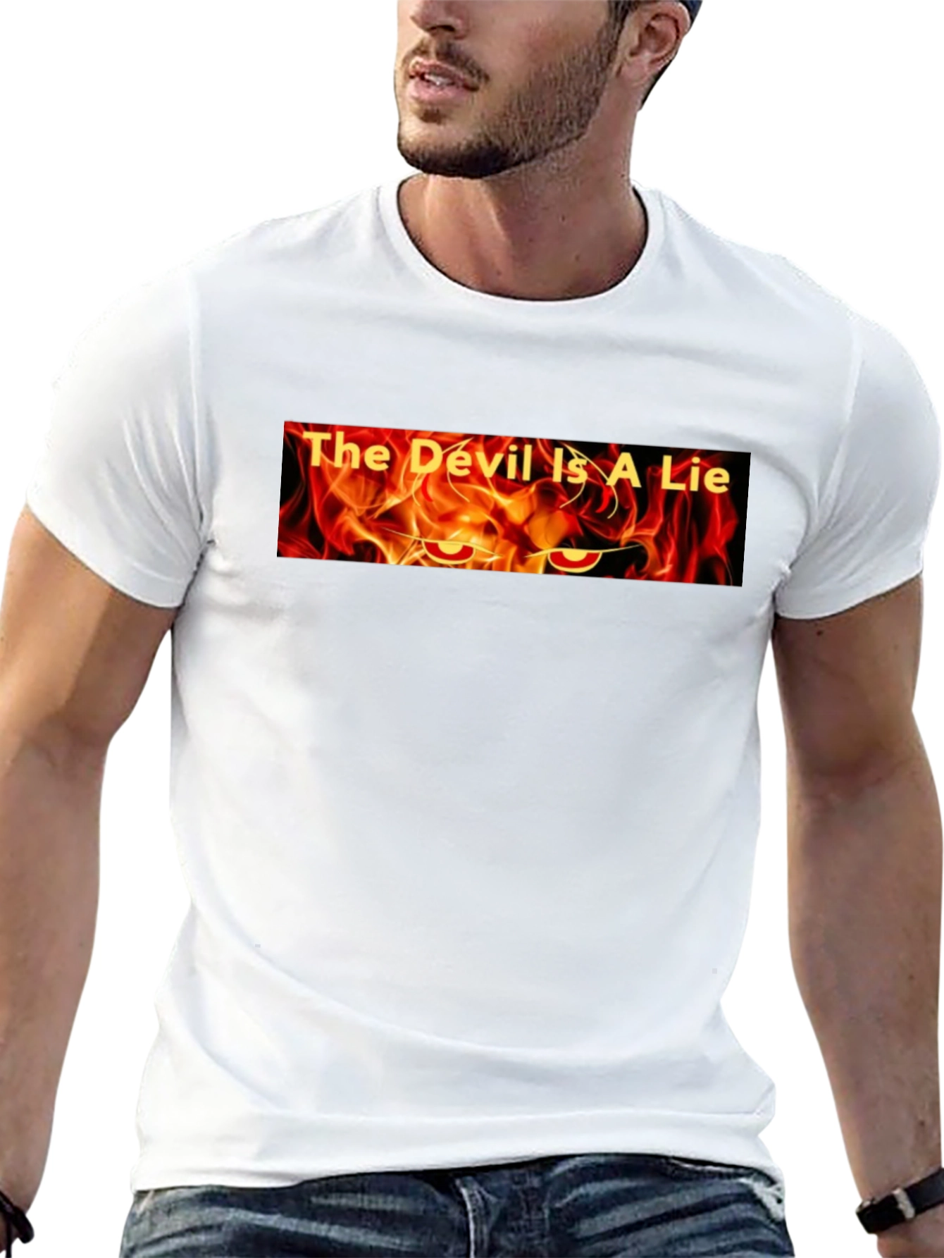 Black The Devil is a Lie Graphic Tee view 13