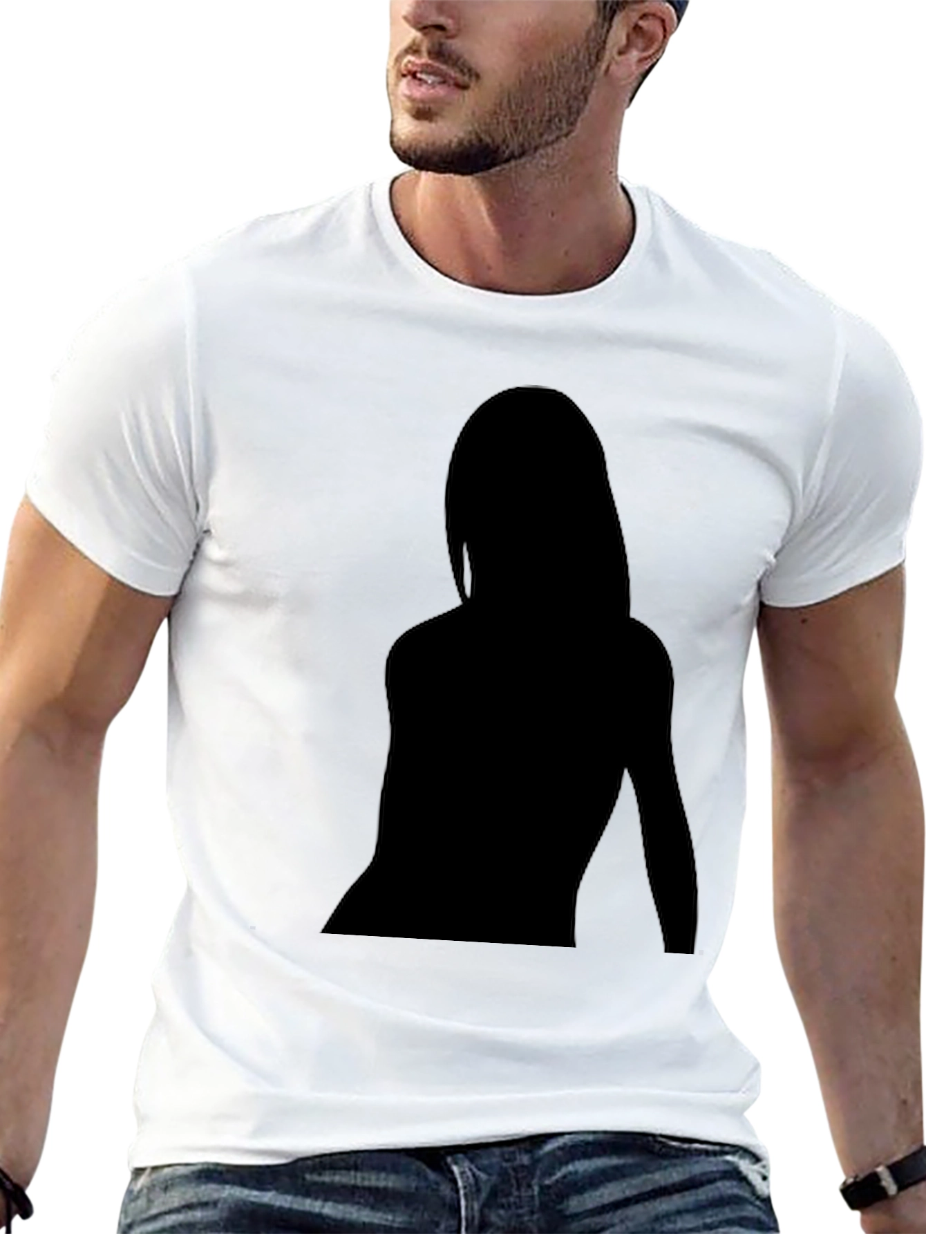 Black Silhouette Graphic T-Shirt view 13