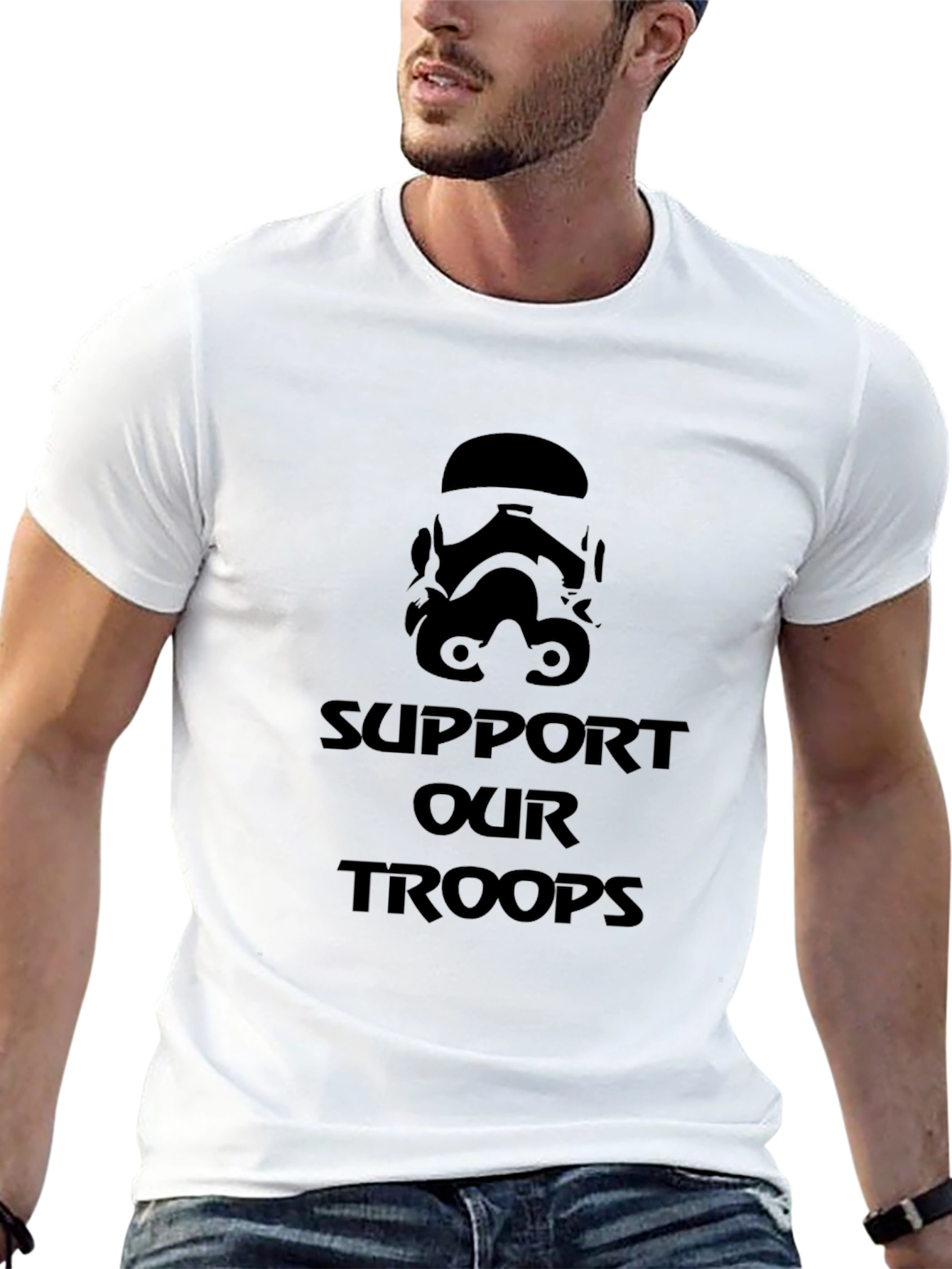 Black Stormtrooper Support T-Shirt view 13