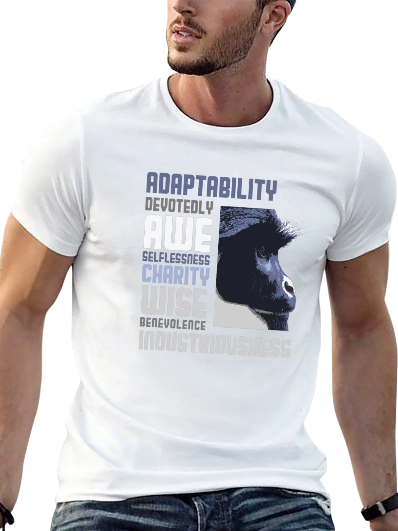 Black Adaptability Gorilla Graphic Tee - Unisex view 13