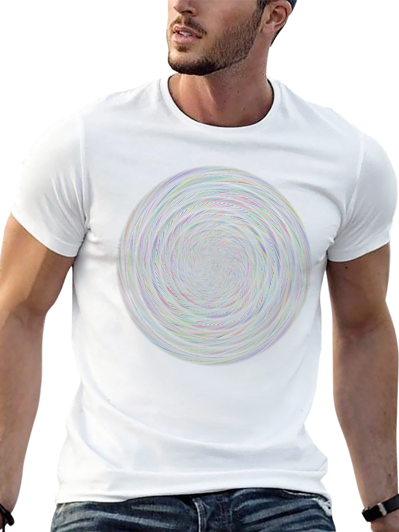 Vortex Illusion Black T-Shirt - 13
