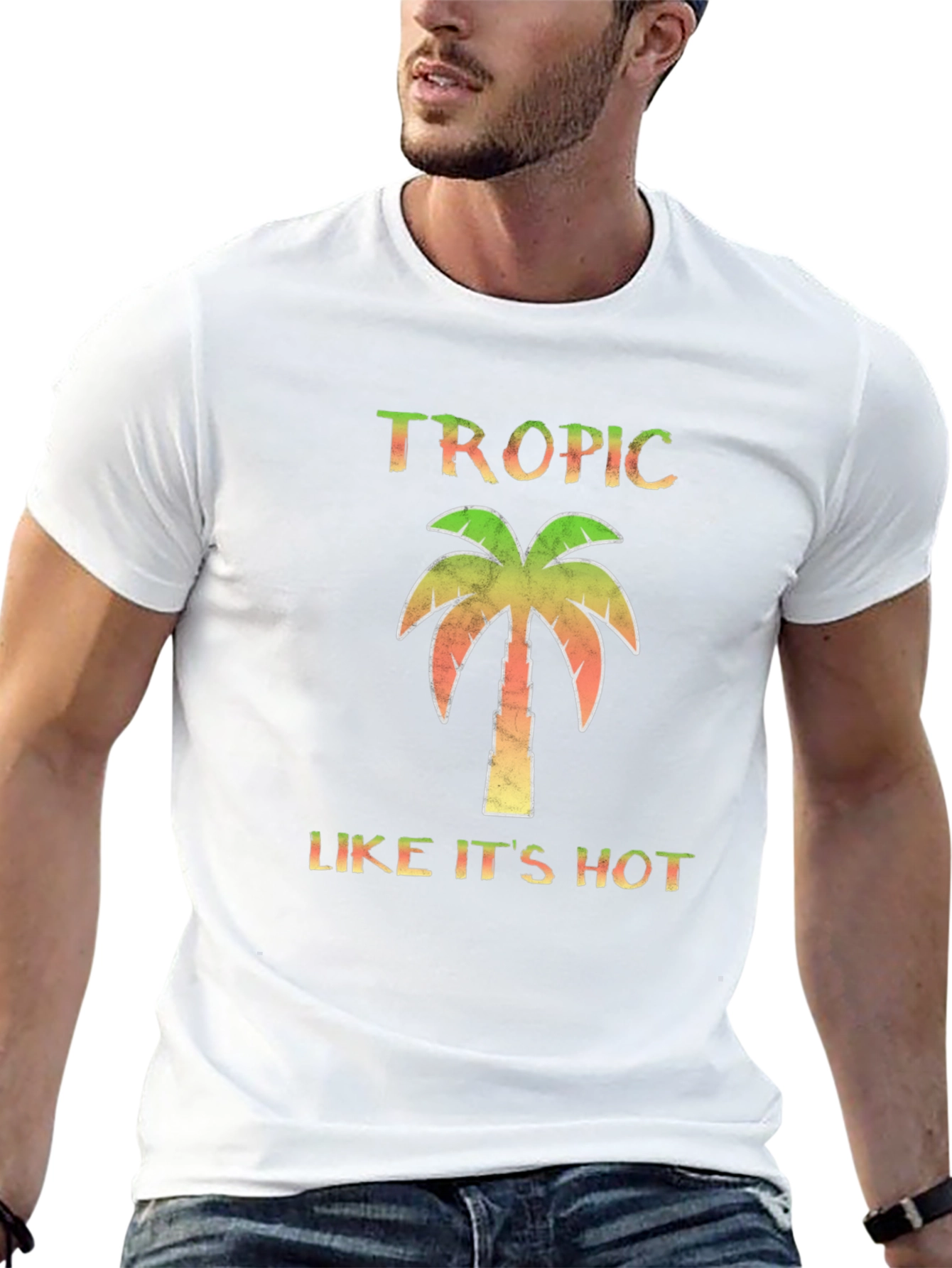 Black Tropic Like It's Hot Black T-Shirt view 13