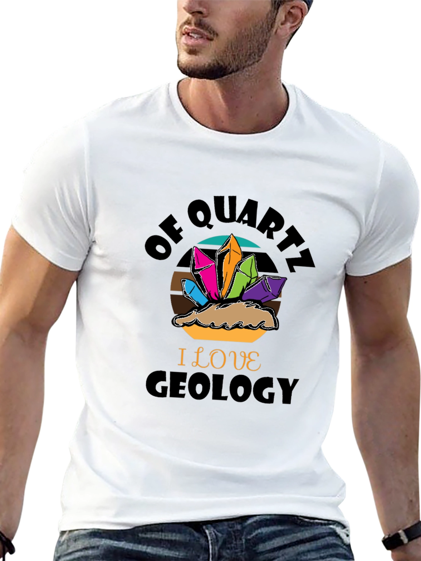 Black Geology Lover T-Shirt - Of Quartz I Love Geology view 13