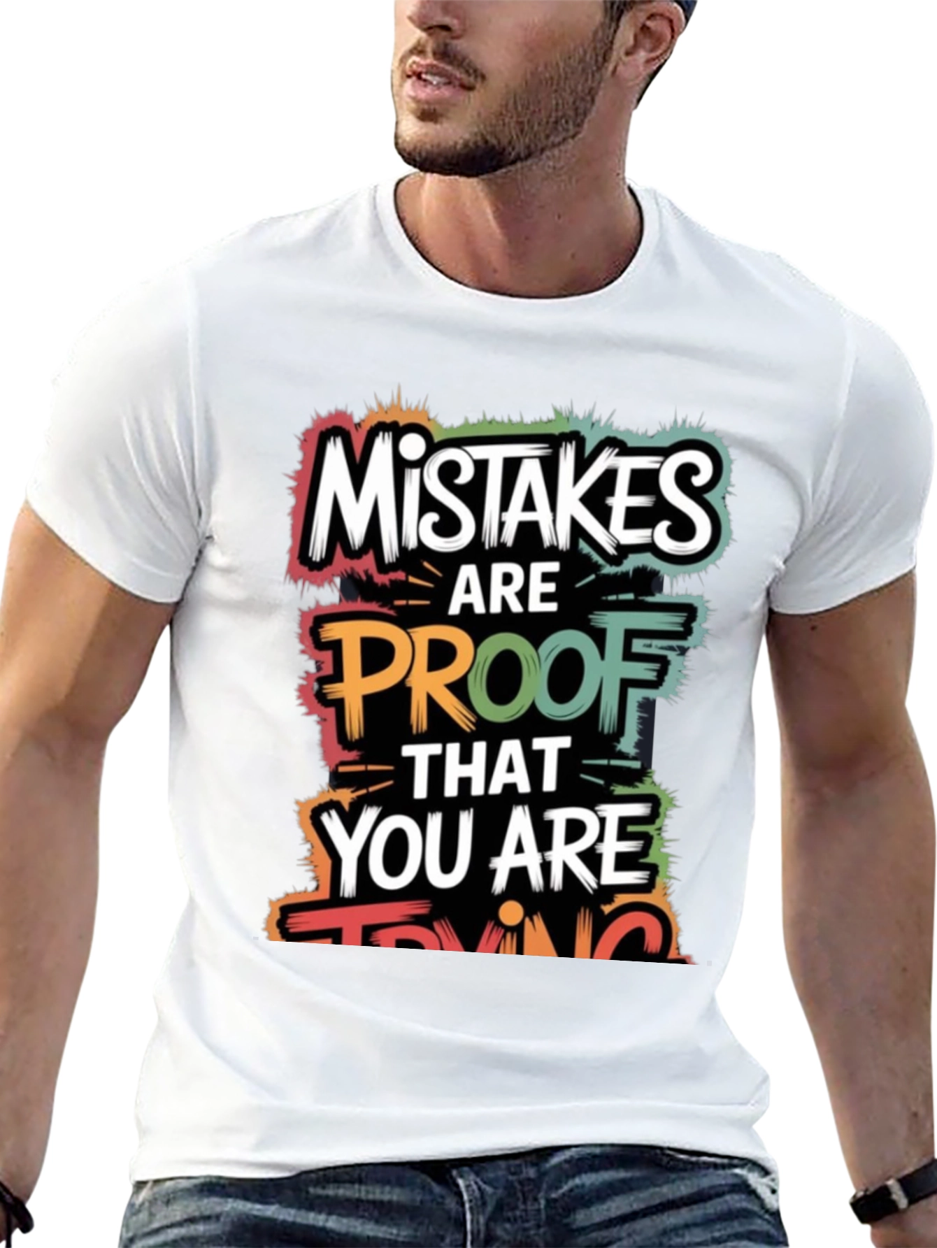 Black Mistakes Are Proof You Are Trying T-Shirt view 13