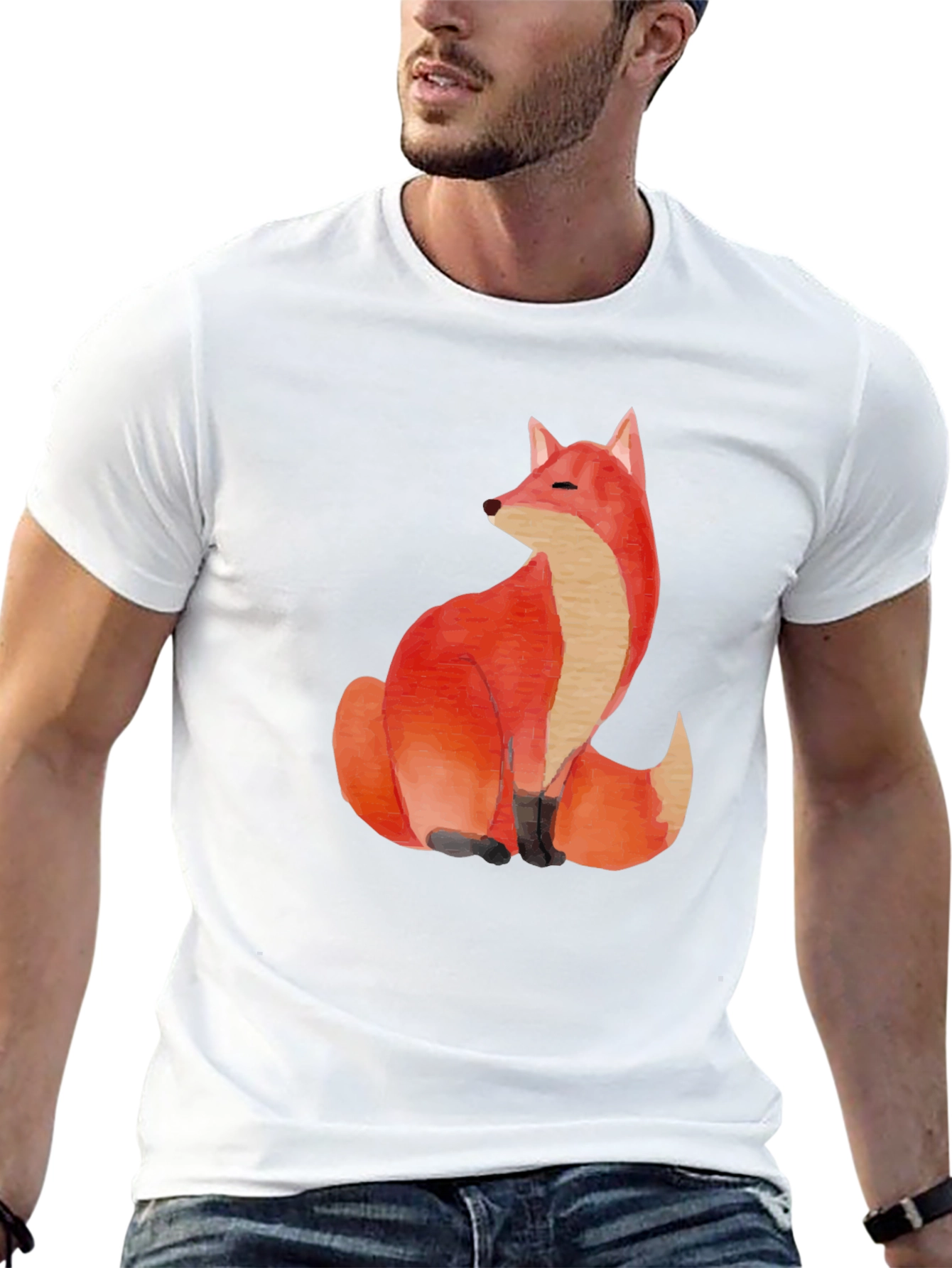 Black Fox Graphic Tee - Soft Cotton Blend view 13