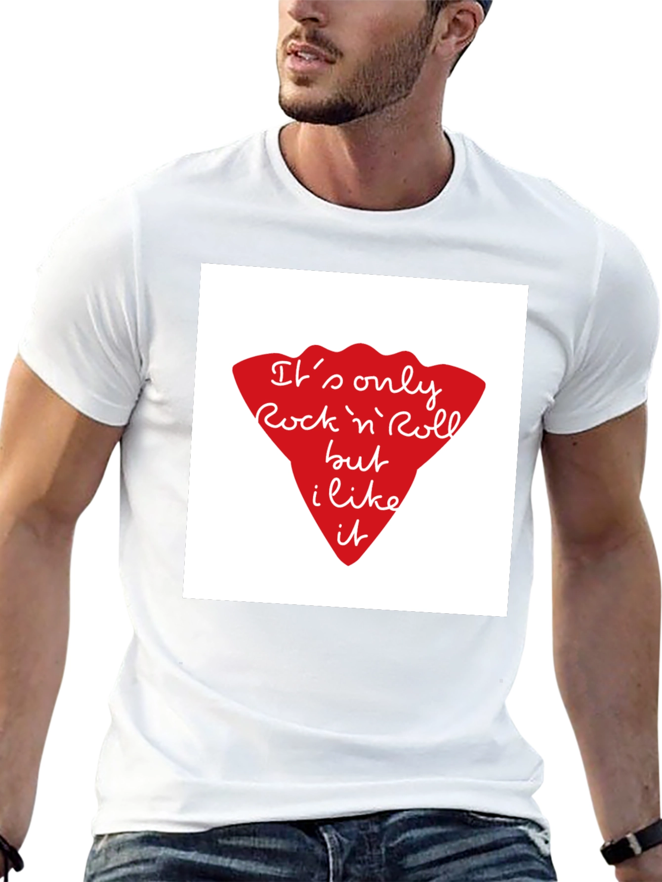 Black Rock n' Roll Graphic Tee - Black Unisex T-Shirt view 13