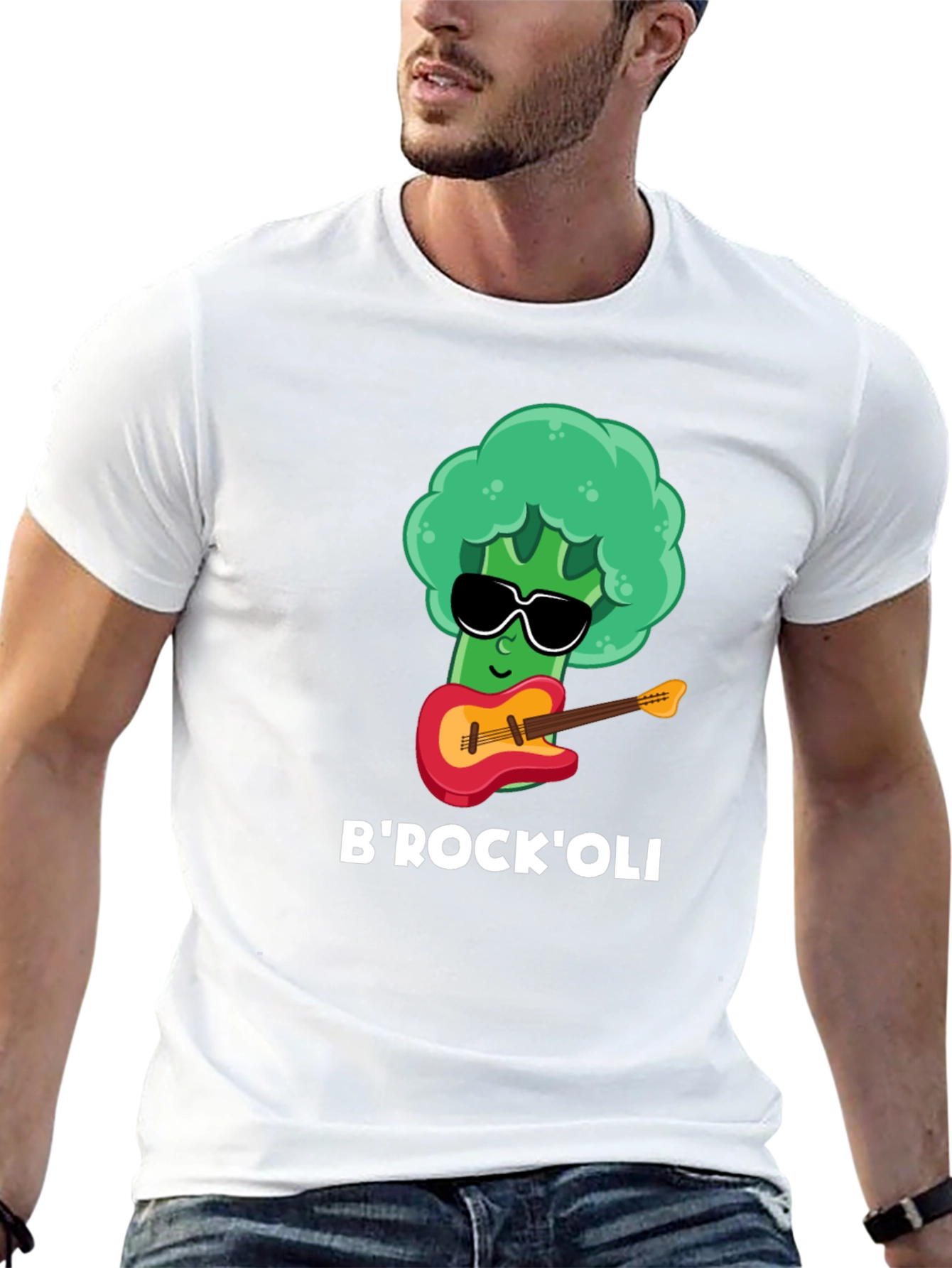 Black B'Rock'Oli Broccoli Rock Band T-Shirt view 13