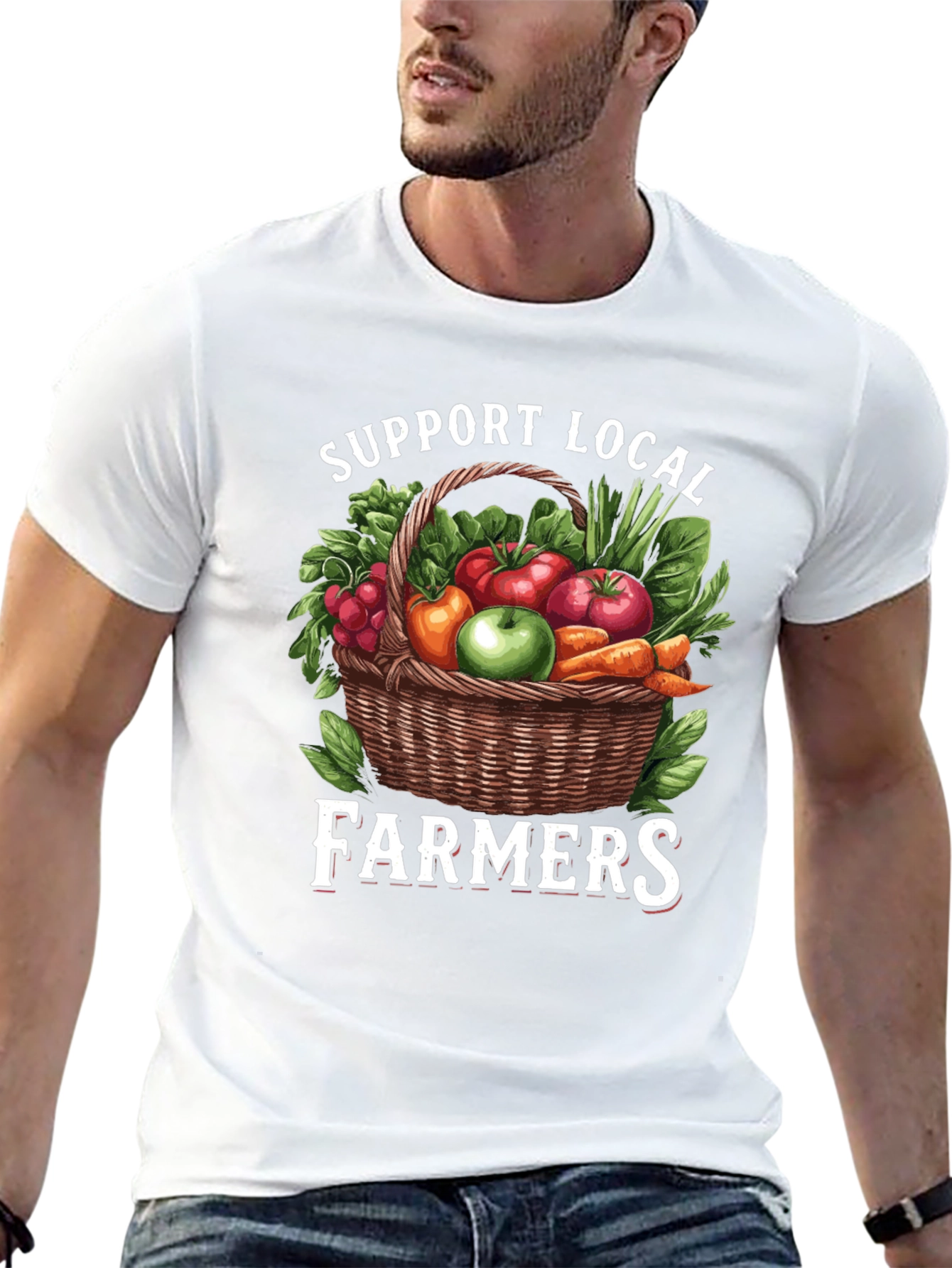 Support Local Farmers Graphic T-Shirt - 13