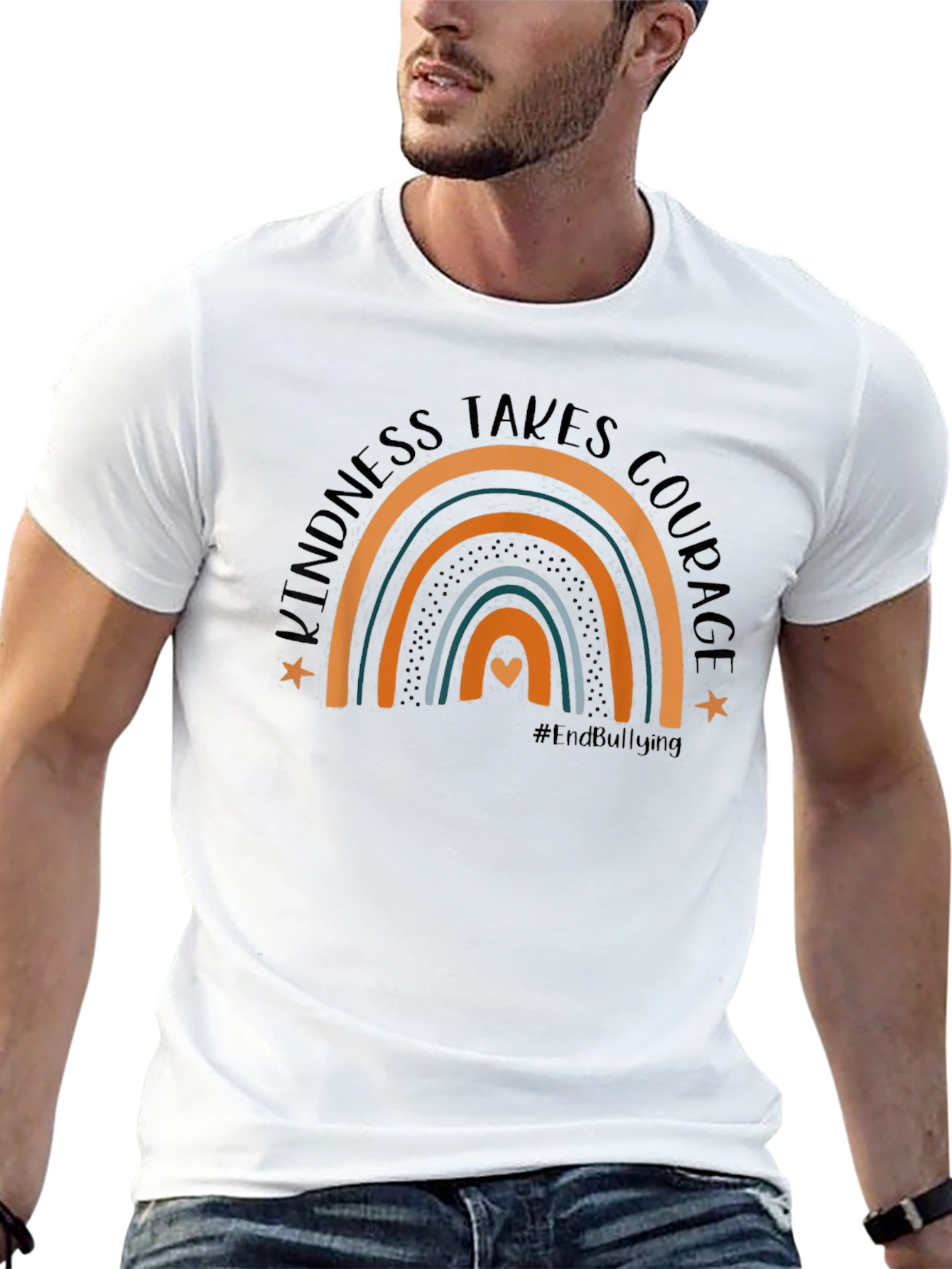 Black Kindness Takes Courage T-Shirt view 13