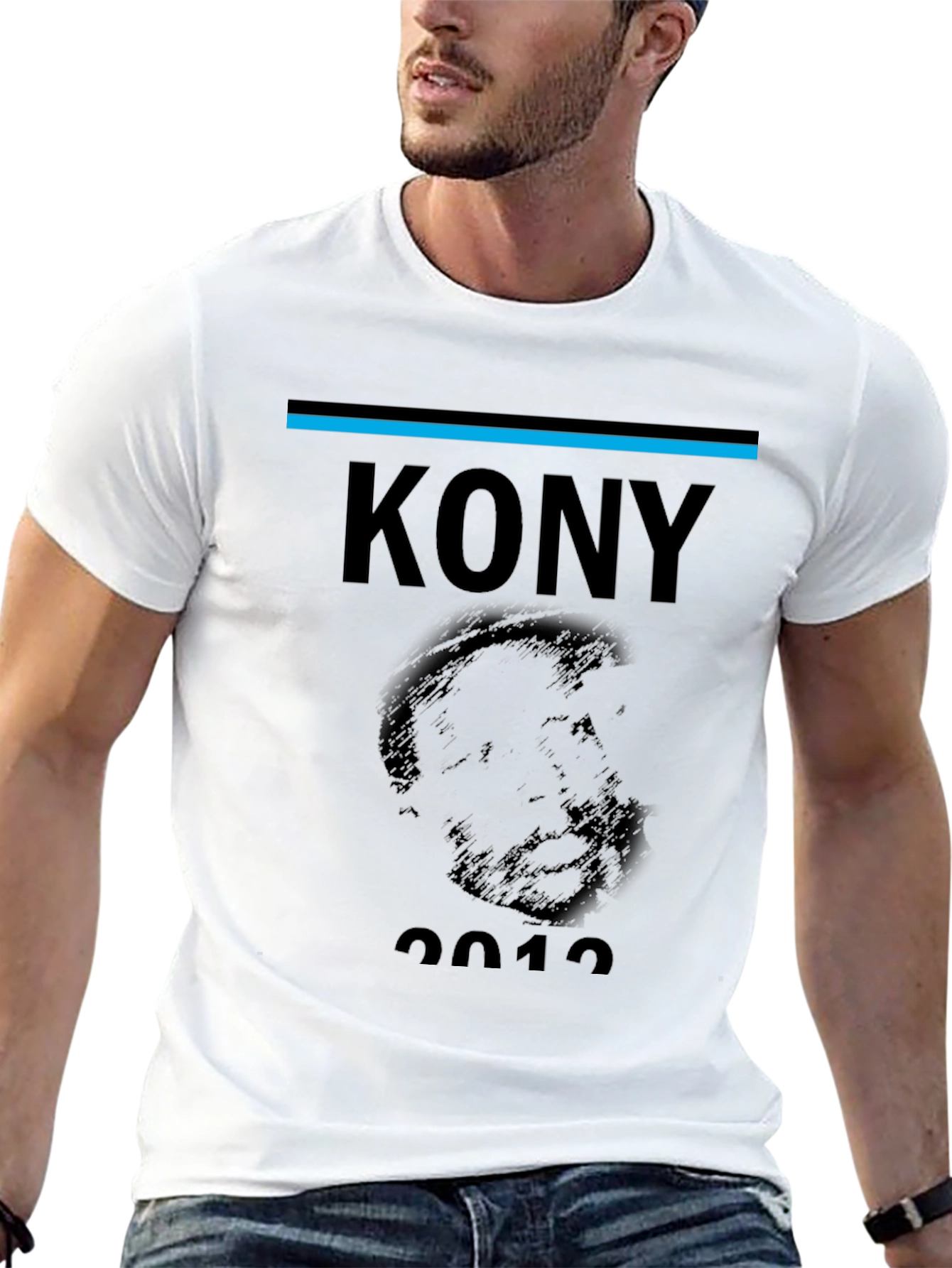 Black Kony 2012 Graphic Print Black T-Shirt view 13