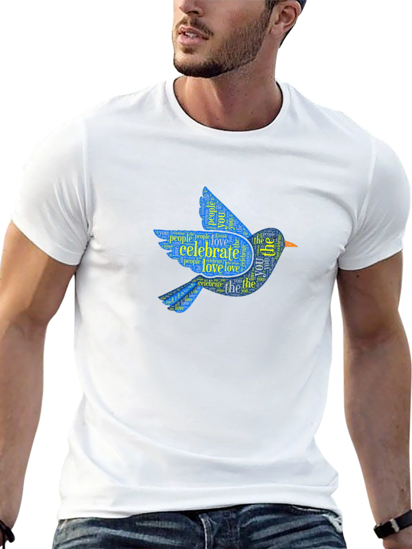 Black Celebrate Love Bluebird Graphic T-Shirt view 13