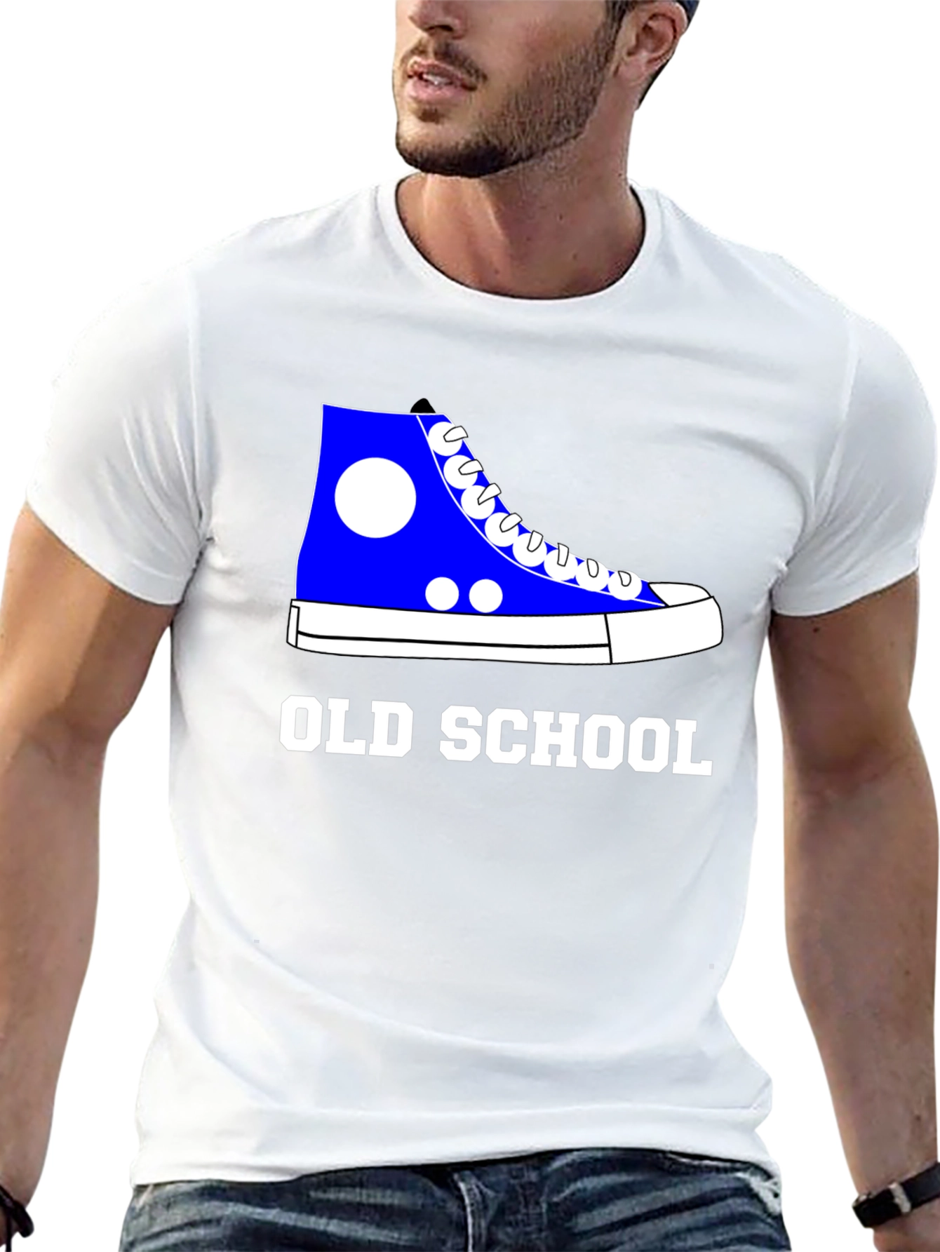 Black Old School Sneaker Graphic Tee - Classic Cool view 13
