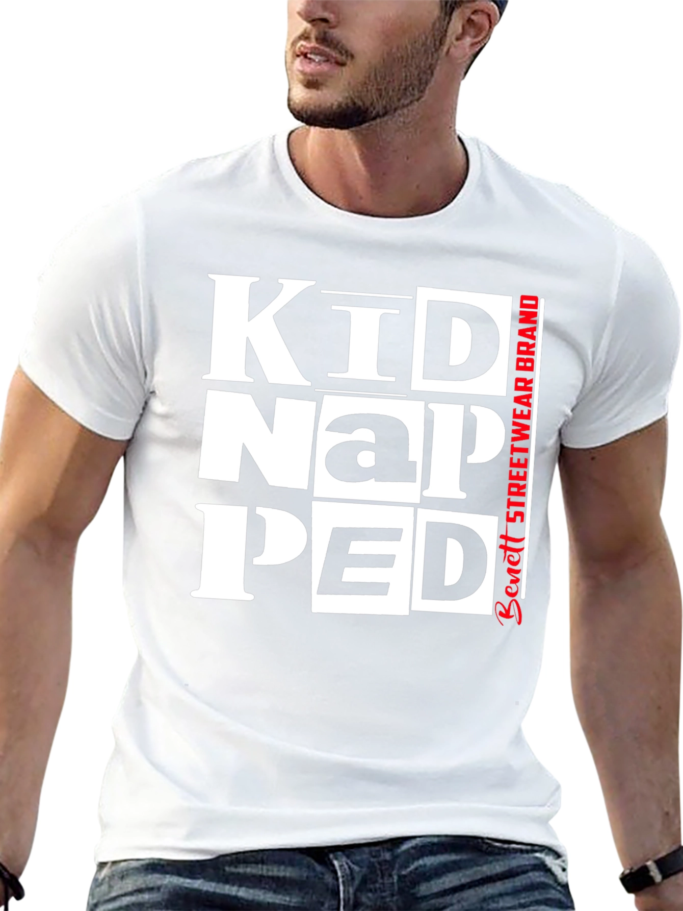 Black Kidnapped Streetwear Graphic Tee view 13